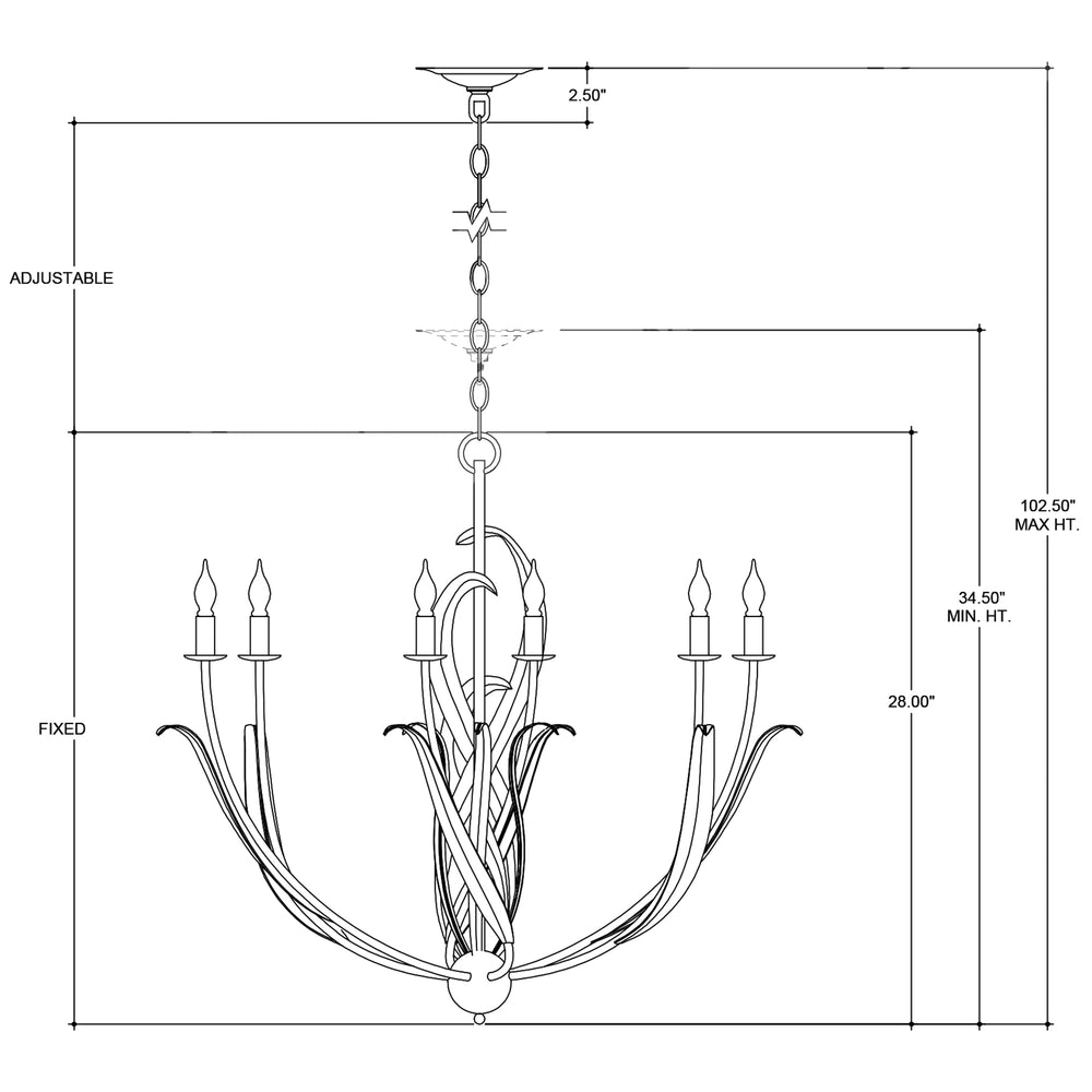 
                      
                        Menefee Silver Chandelier
                      
                    