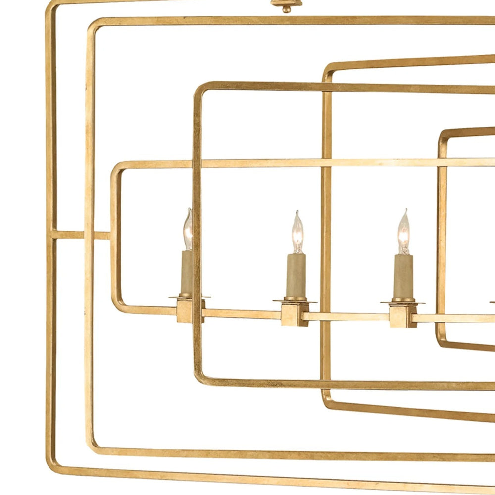
                      
                        Metro Gold Rectangular Chandelier
                      
                    