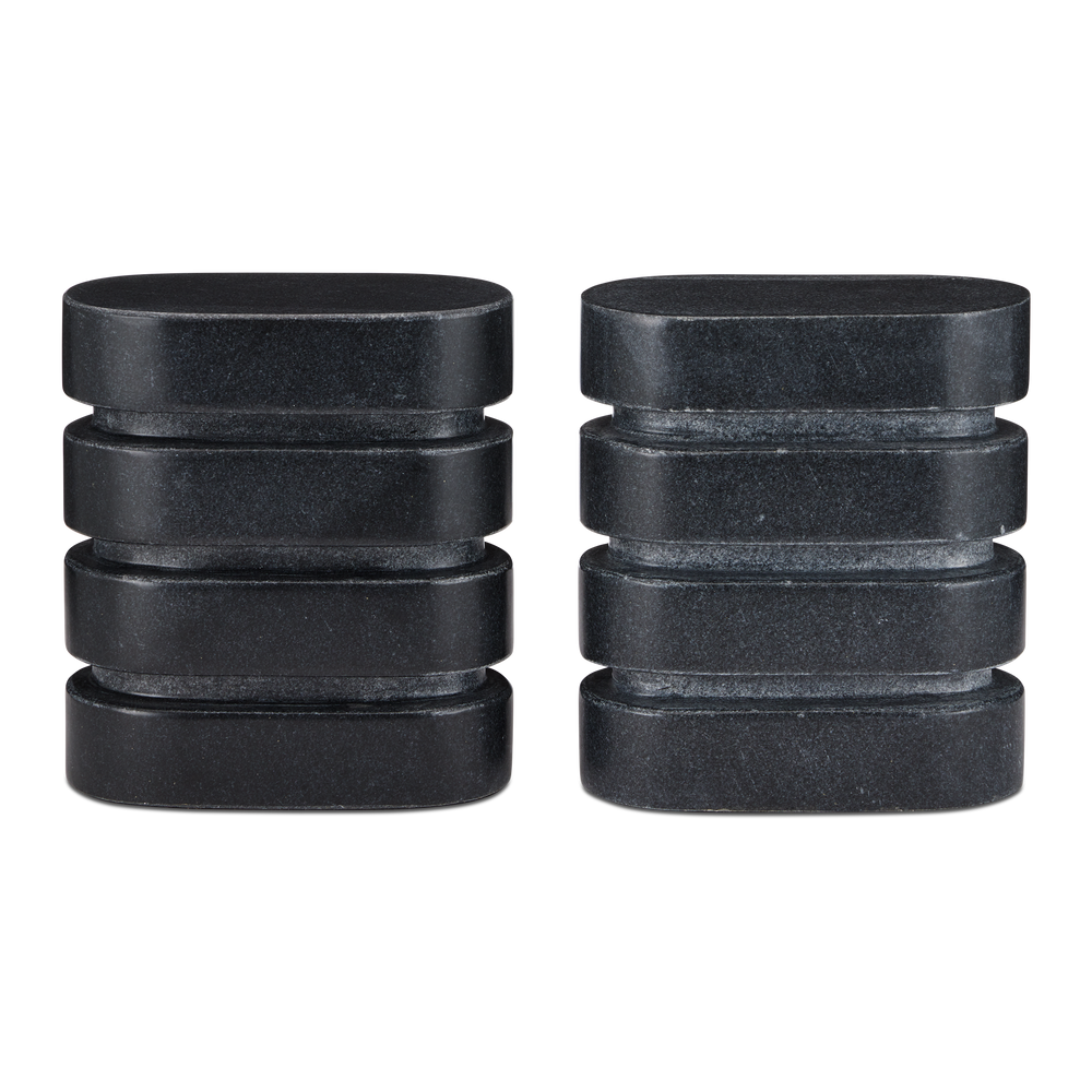 
                      
                        Bheslana Marble Black Object Set of 2.
                      
                    