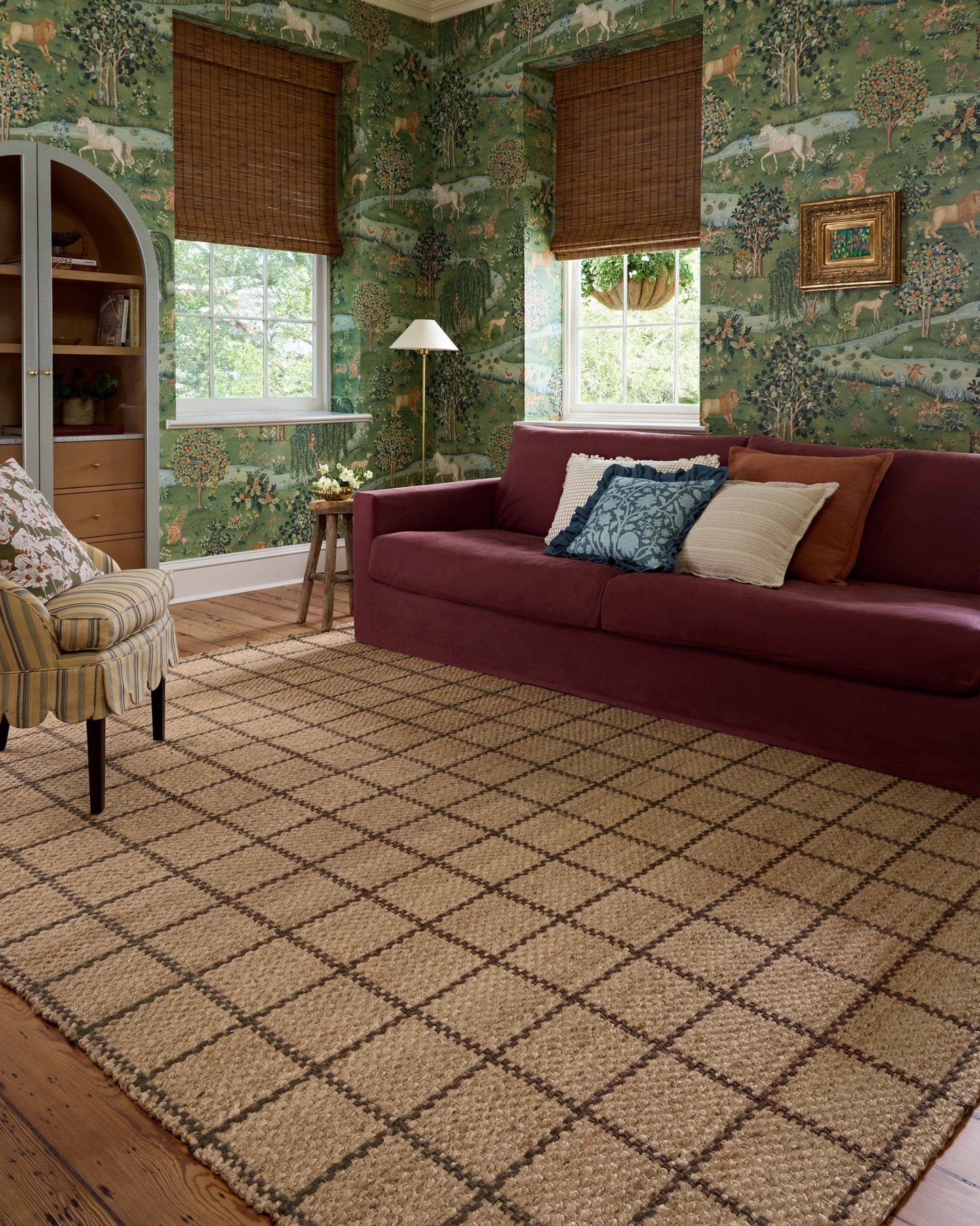Chris Loves Julia x Loloi Fletcher Natural / Brown 3'-6" x 5'-6" Accent Rug