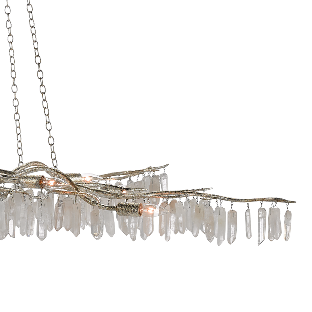 Forest Light Silver Chandelier