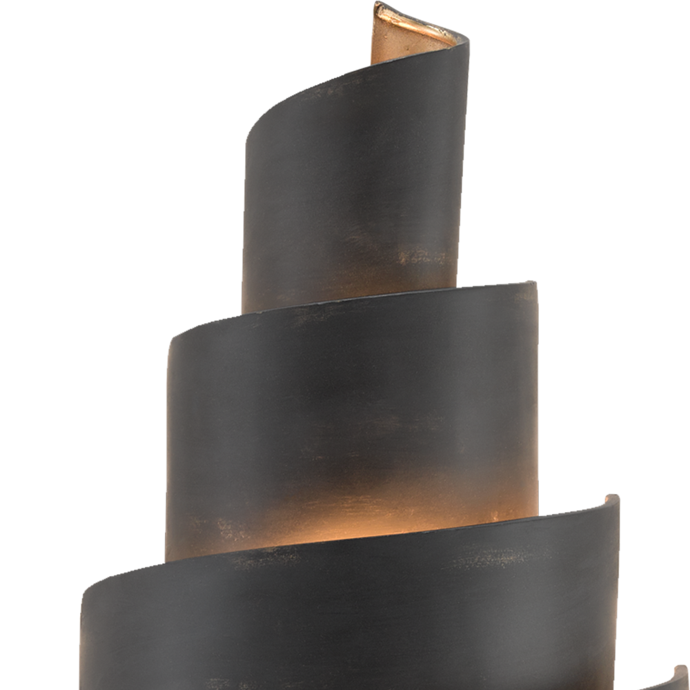 Chiffonade Black Wall Sconce
