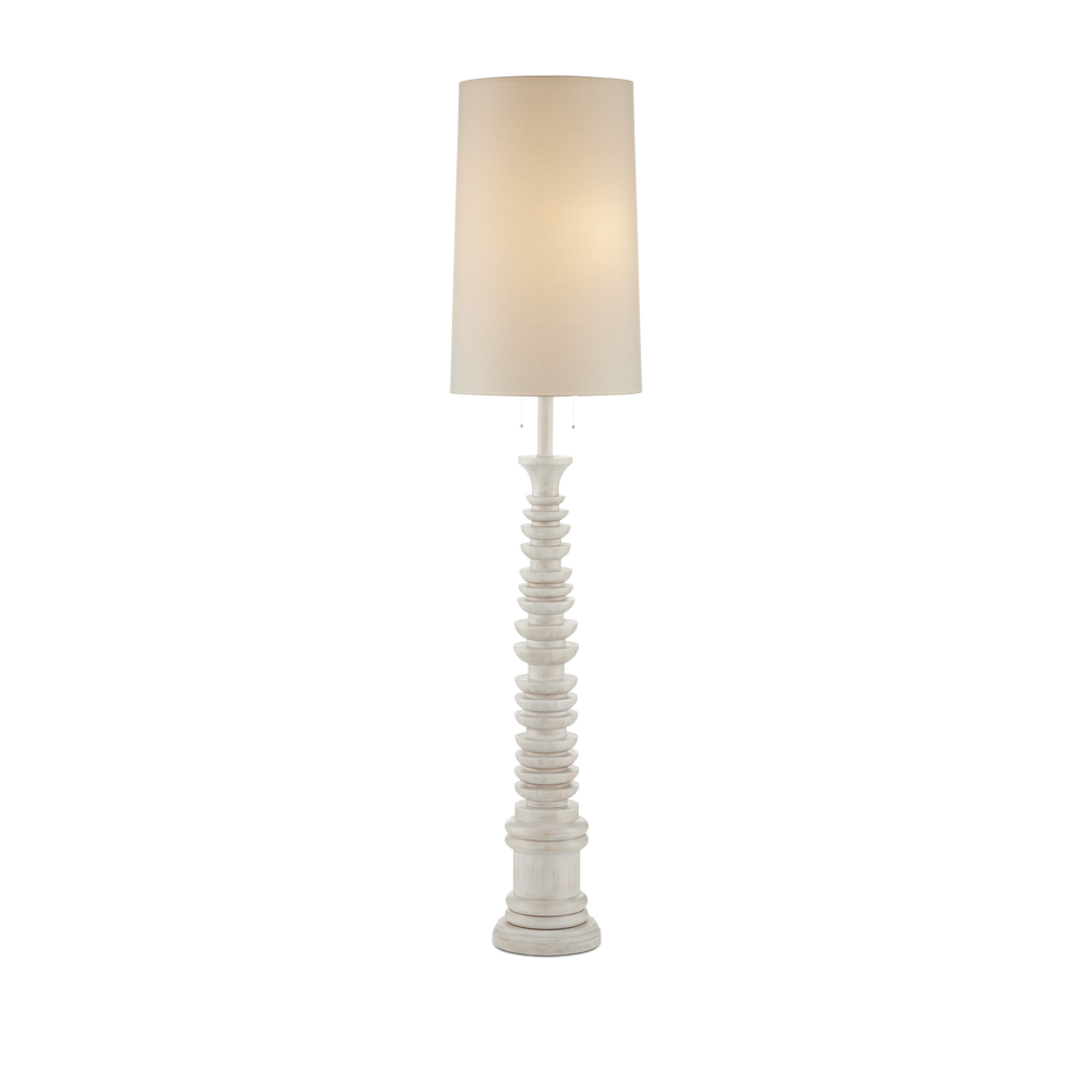 Malayan White Floor Lamp