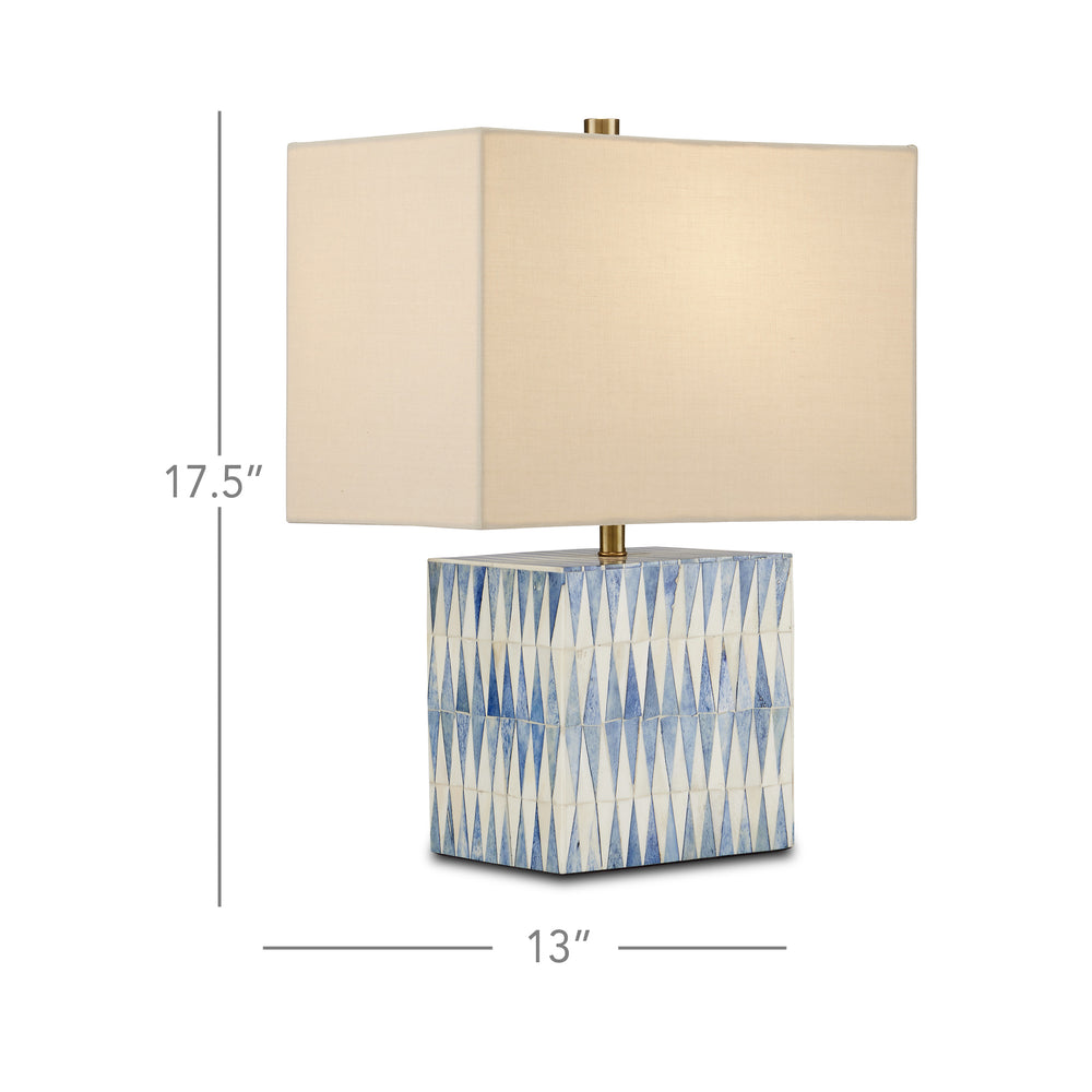 
                      
                        Nadene Blue & White Table Lamp.
                      
                    