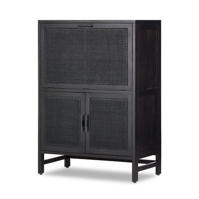 Caprice Bar Cabinet - Black Wash Mango