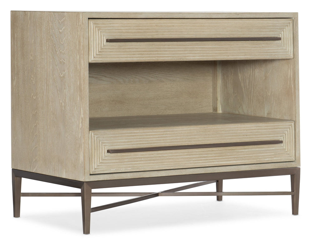 Cascade Two-Drawer Nightstand - #shop_name Nightstands