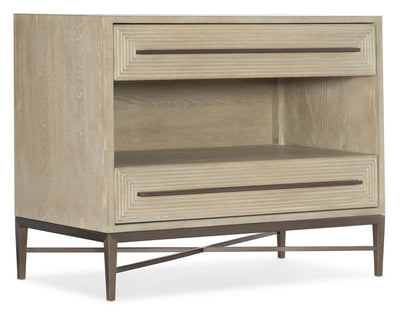 Cascade Two-Drawer Nightstand