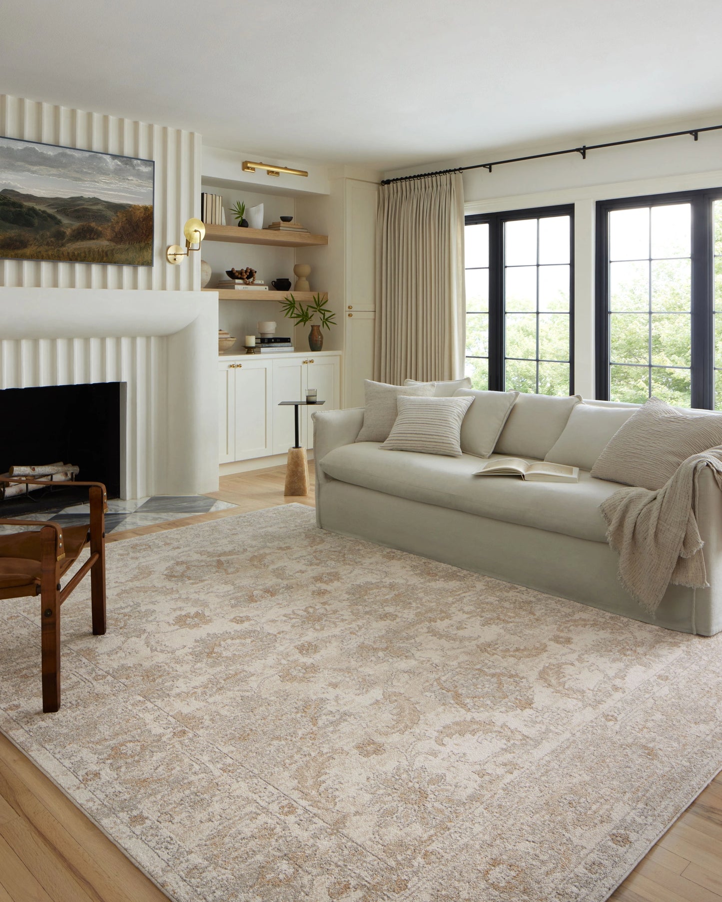 Loloi Odette Ivory / Beige 2'-7" x 12'-0" Runner Rug