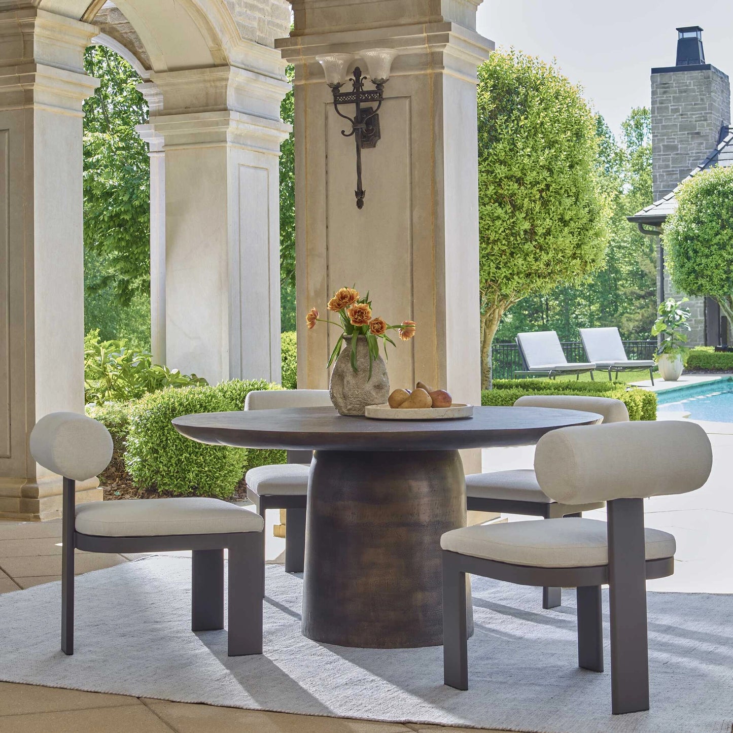 Uttermost Madrone Outdoor Dining Table