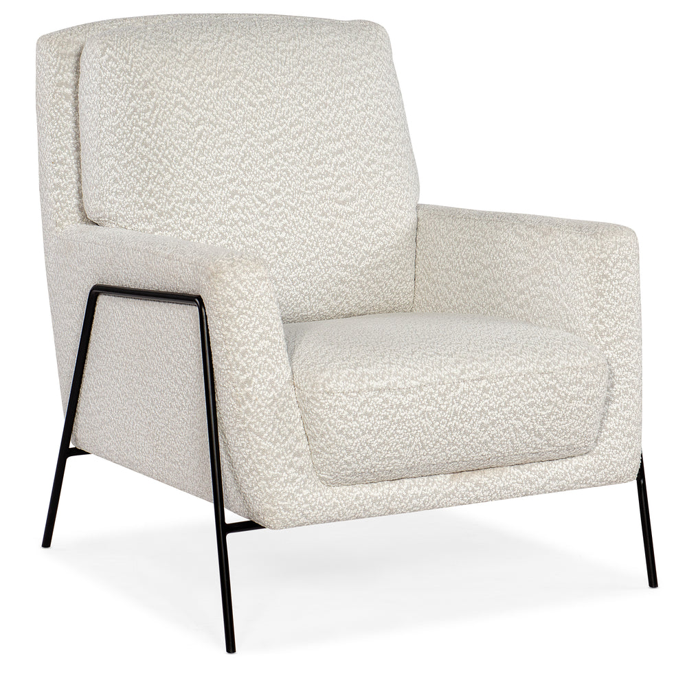 Amette Metal Frame Club Chair - White