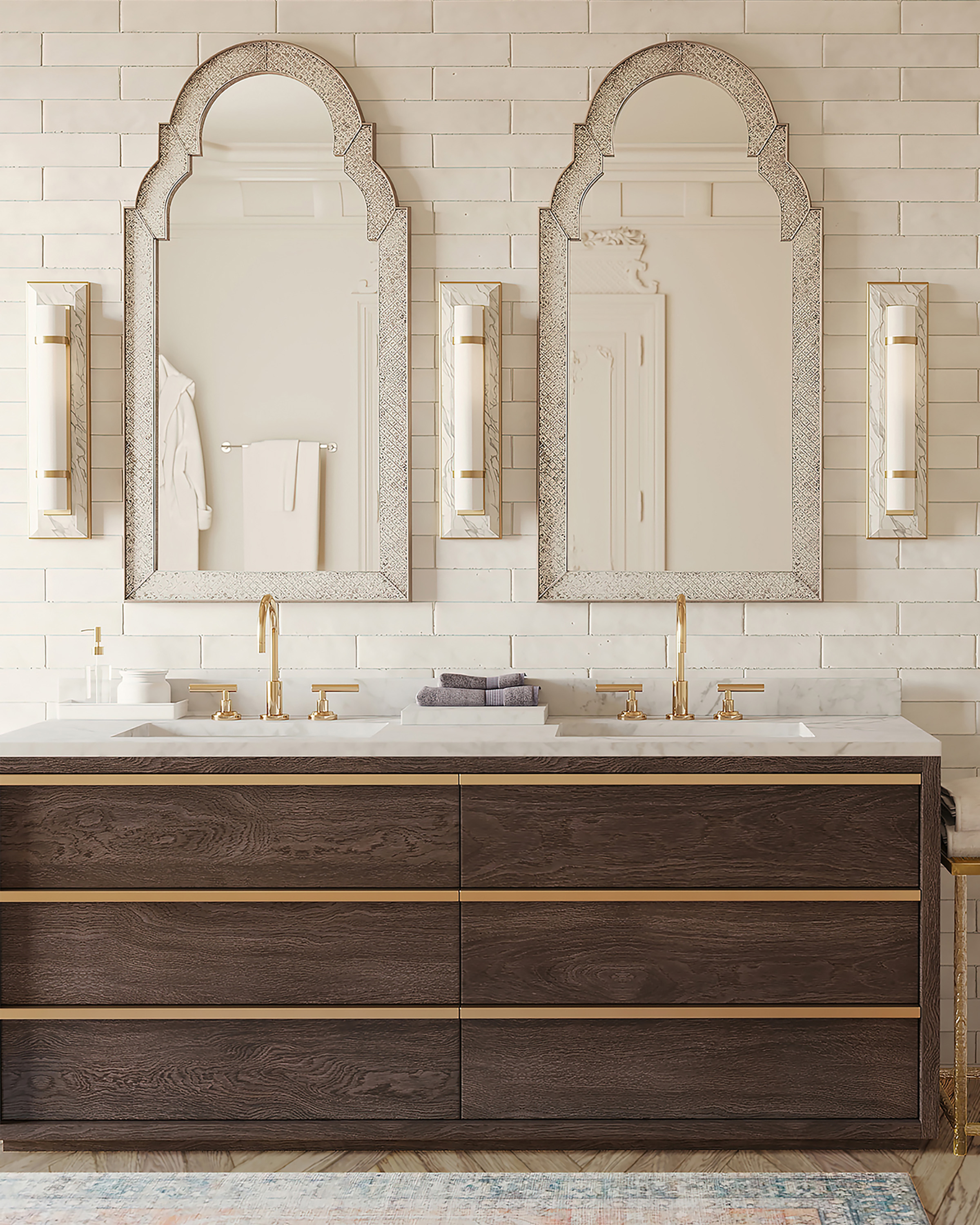 Bruneau Brass Wall Sconce - Thumbnail 4