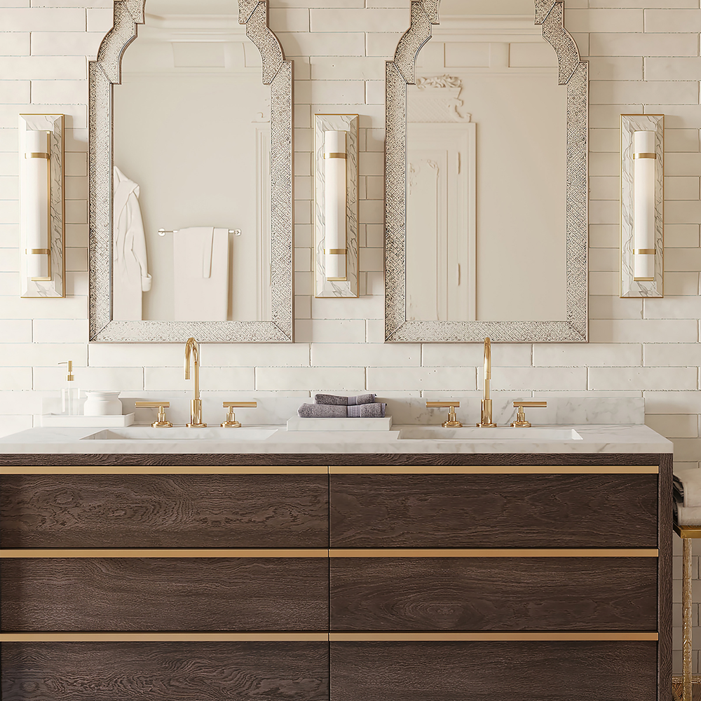 
                      
                        Bruneau Brass Wall Sconce
                      
                    
