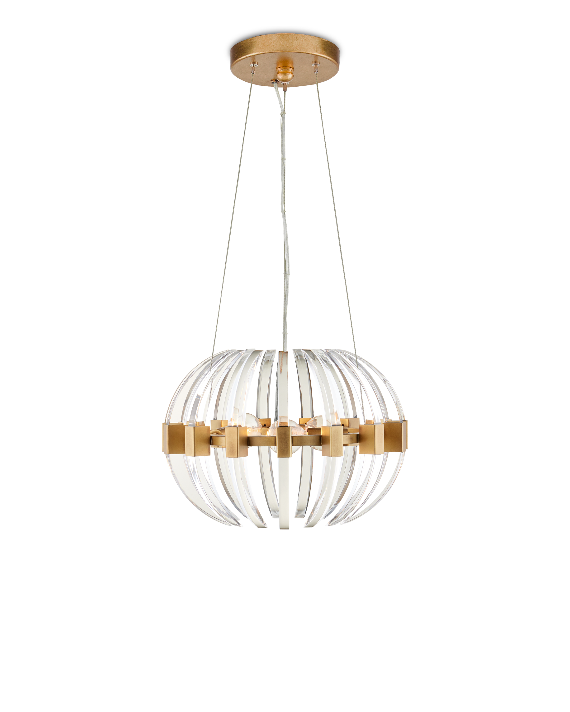 Coquette Brass Chandelier - Thumbnail 3