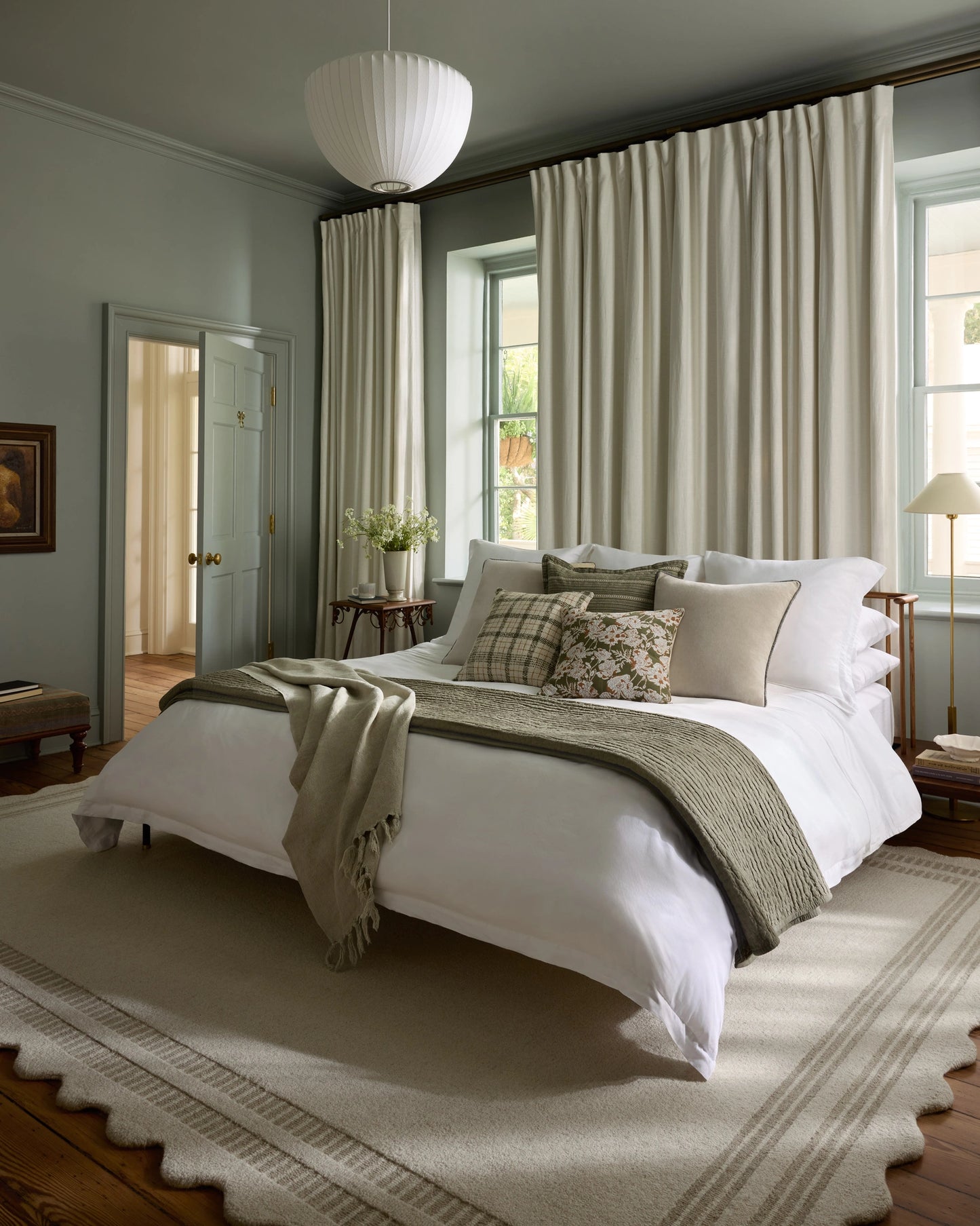 Chris Loves Julia x Loloi Scottie Ivory / Grey 7'-9" x 9'-9" Area Rug
