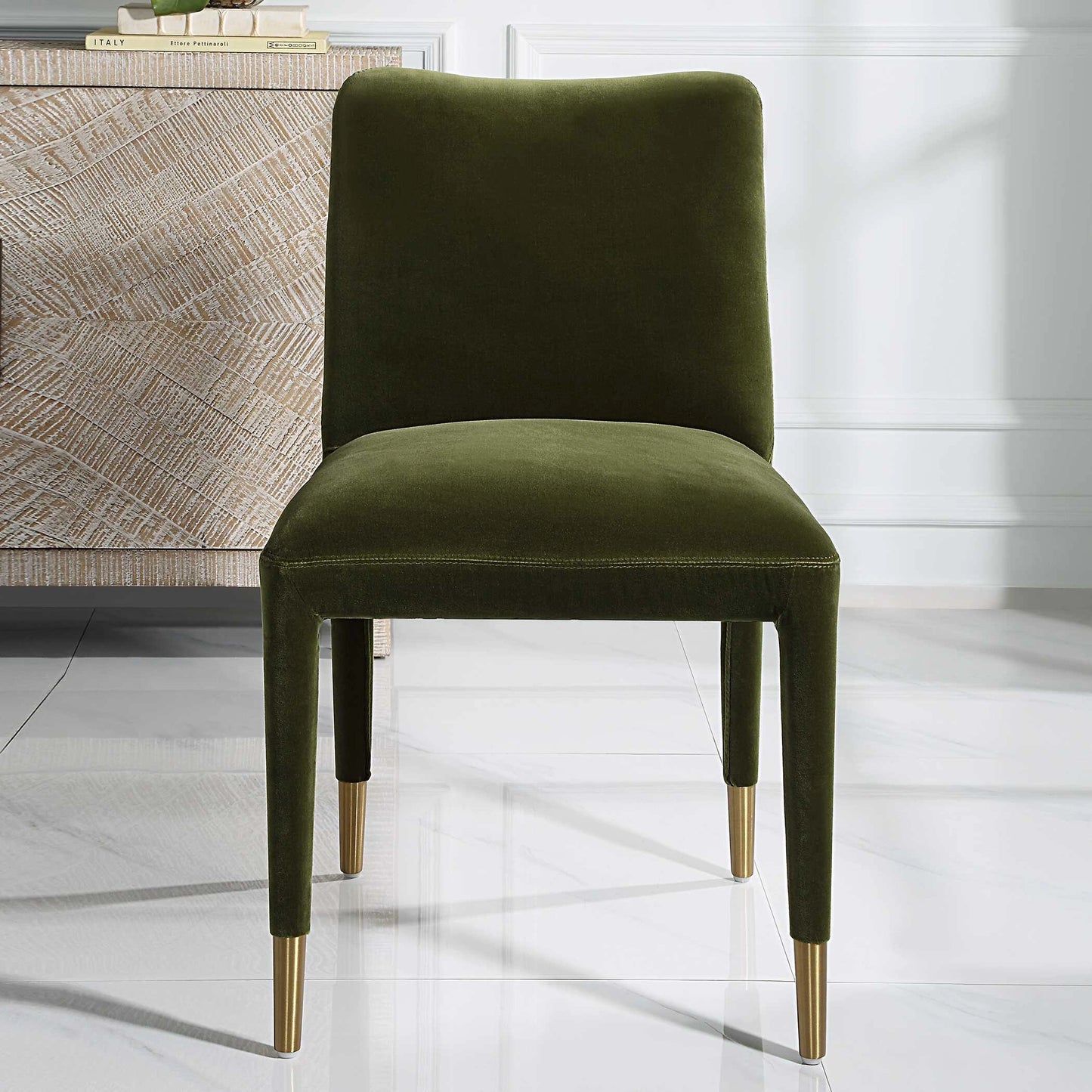 Uttermost Conifer Dining Chair Camel Set/2