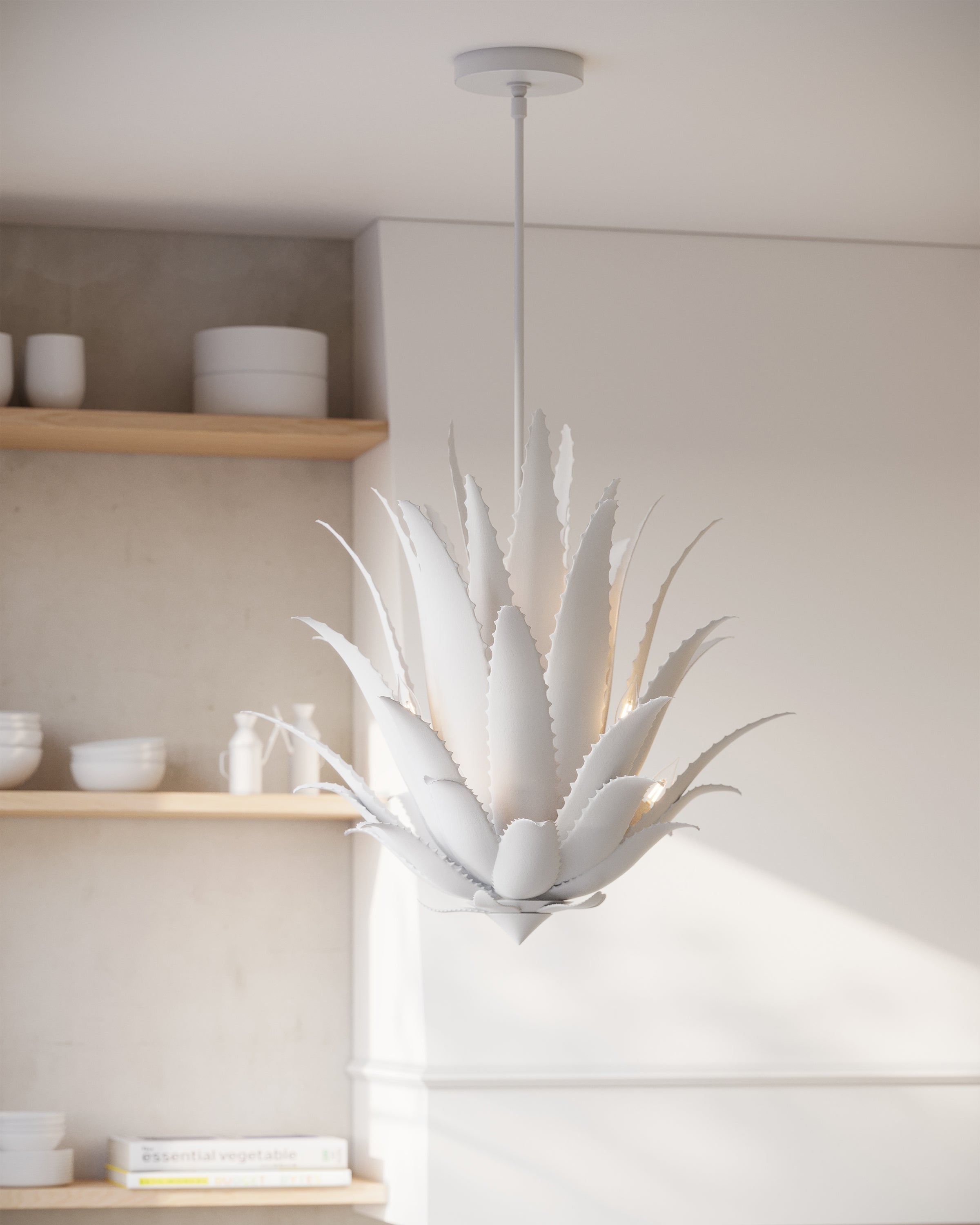 Agave White Chandelier - Thumbnail 4