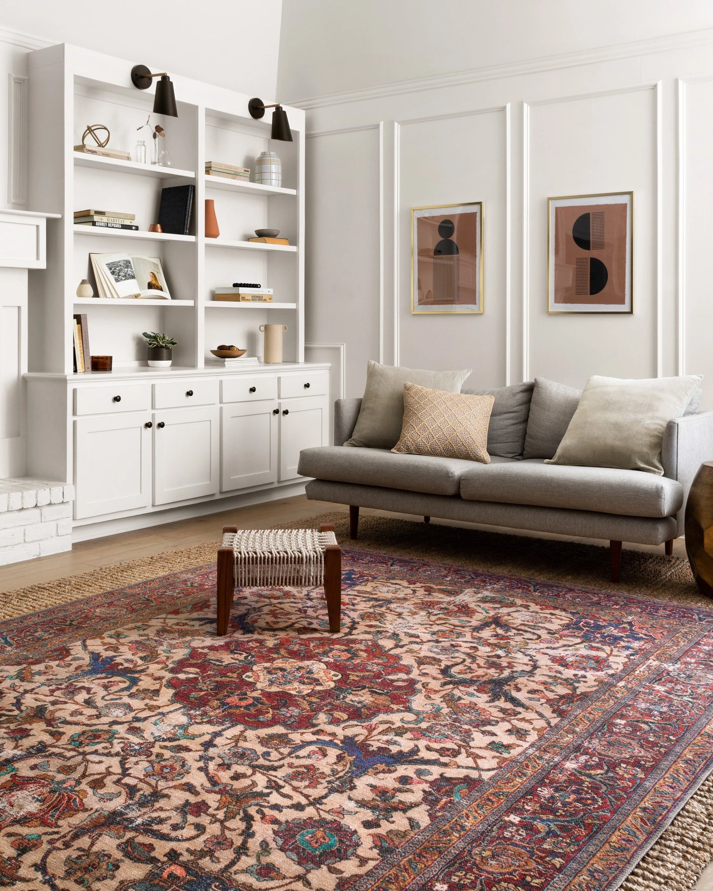 Loloi Loren Sand / Multi 5'-0" x 7'-6" Area Rug