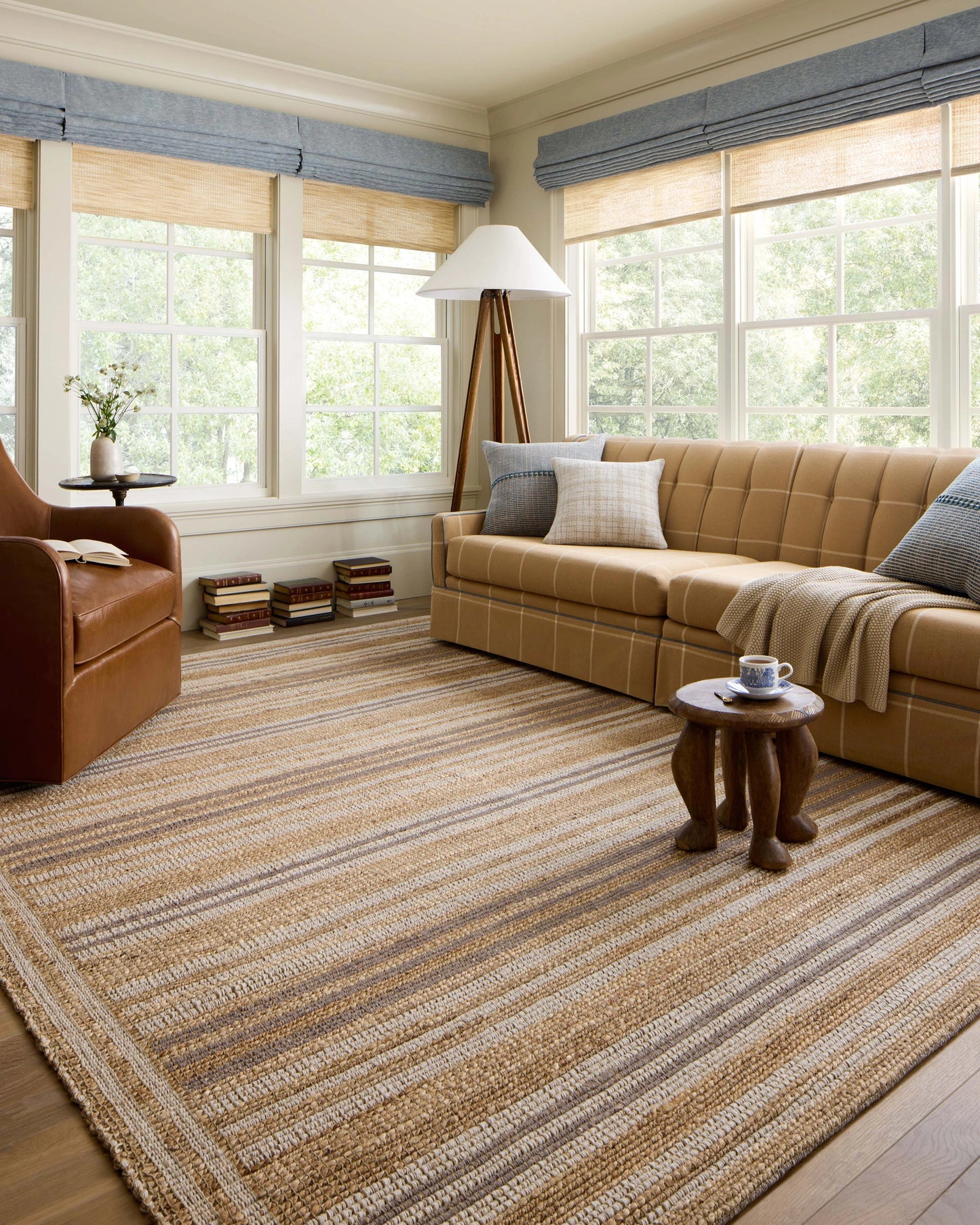Chris Loves Julia x Loloi Judy Natural / Dove 9'-3" x 13' Area Rug