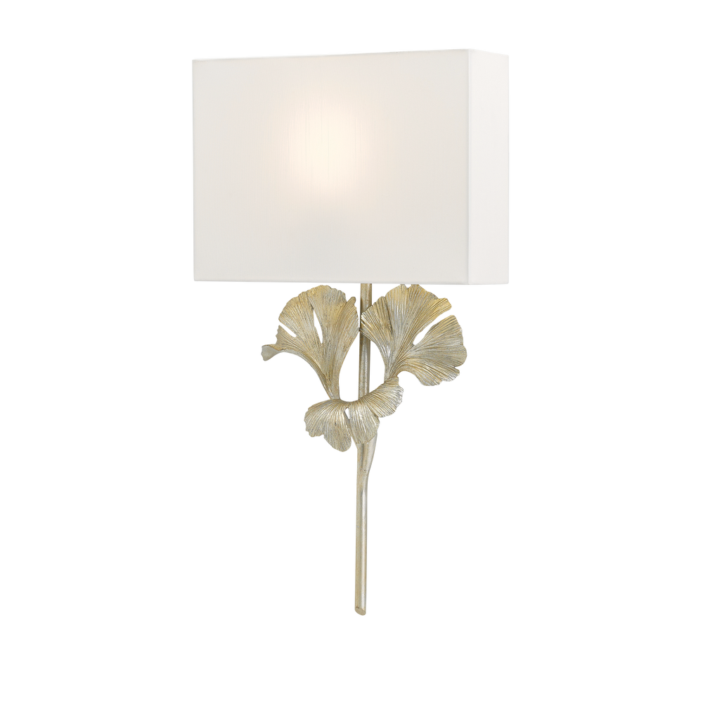 
                      
                        Gingko Silver Wall Sconce
                      
                    