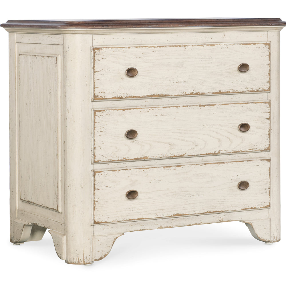 Americana Three-Drawer Nightstand Two-tone