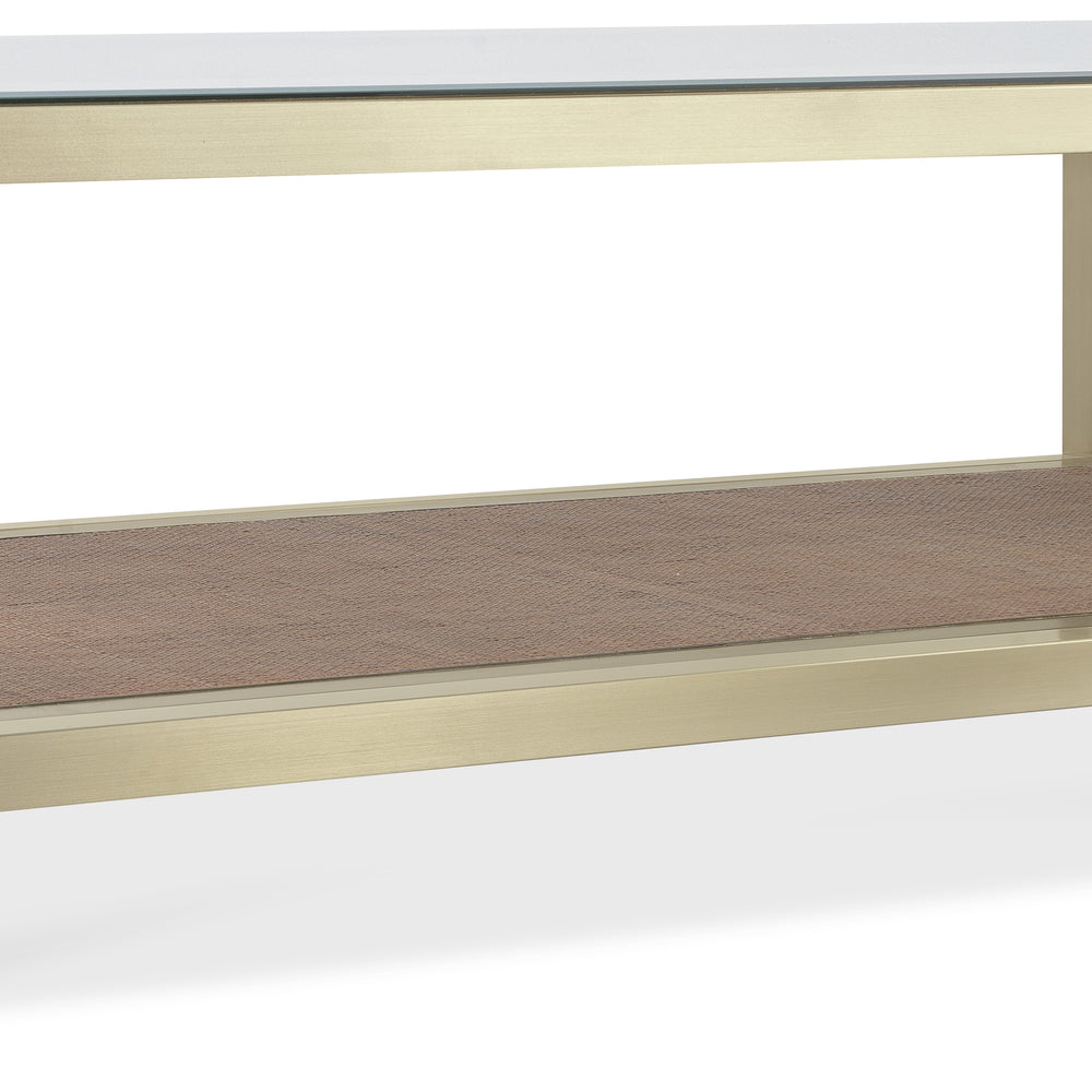 Melange Raising Cane Cocktail Table.