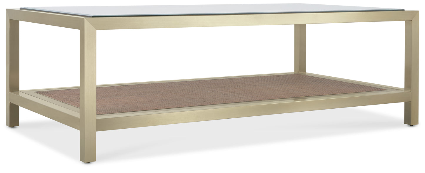 Melange Raising Cane Cocktail Table.