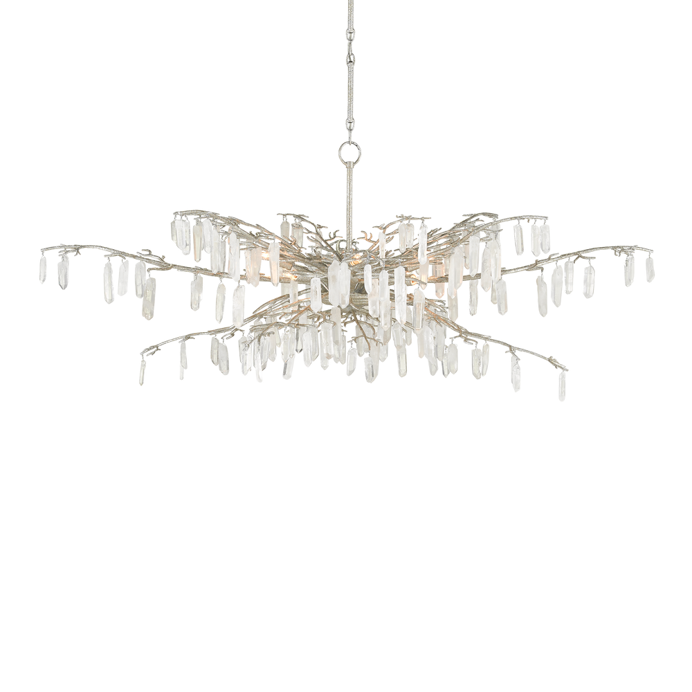 
                      
                        Forest Dawn Silver Chandelier.
                      
                    