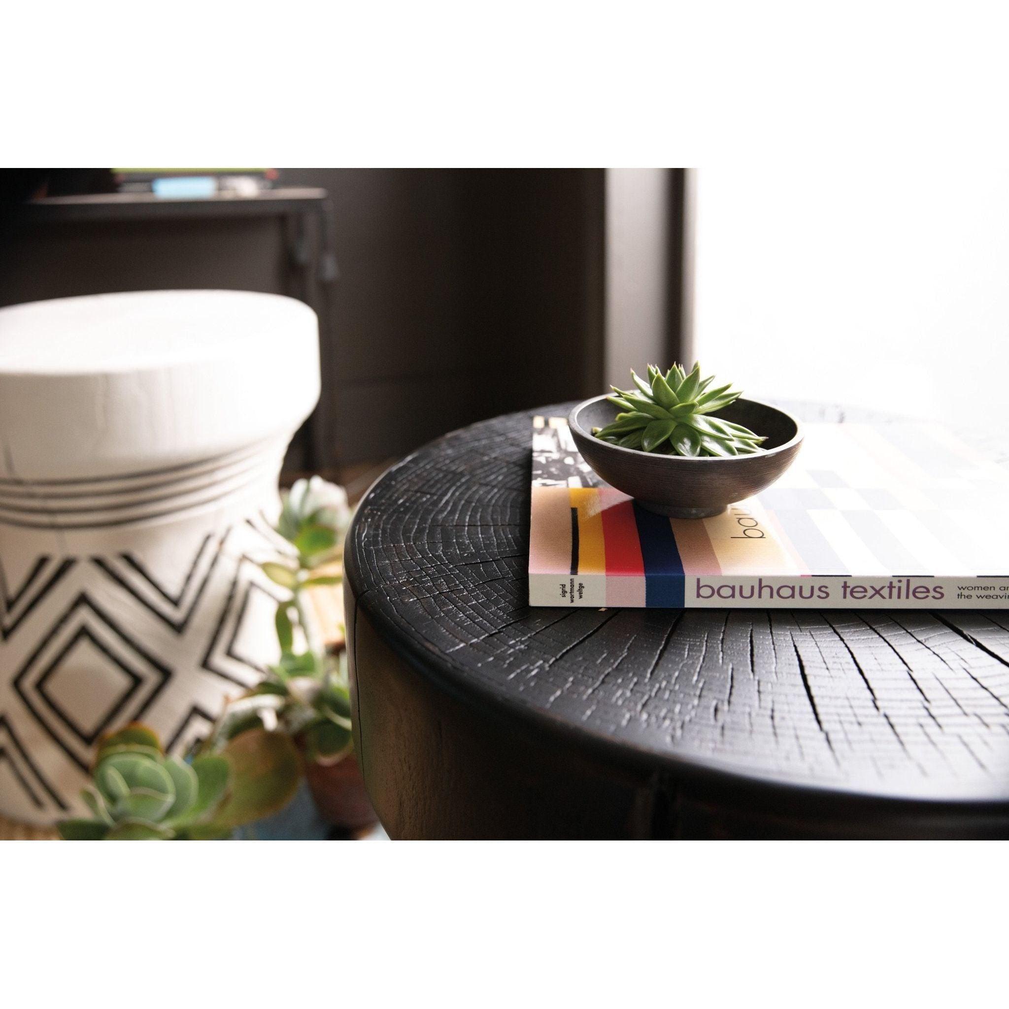 Carved Stump Side Table - Thumbnail 5