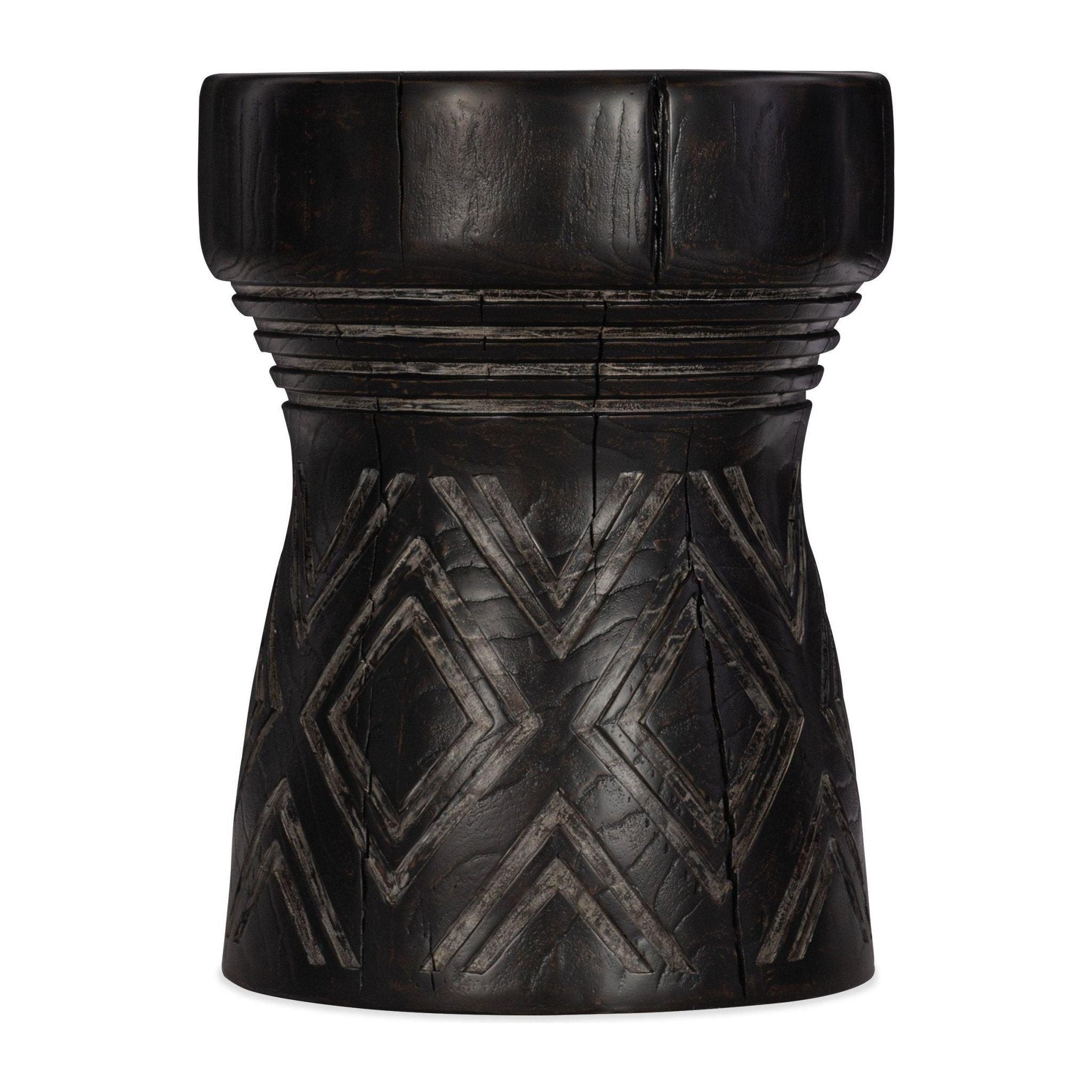 Carved Stump Side Table