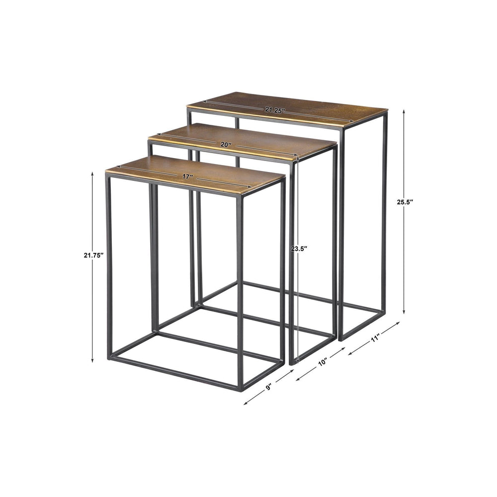 
                      
                        Coreene Gold Nesting Tables Set/3 - #shop_name End Tables & Accent Tables
                      
                    