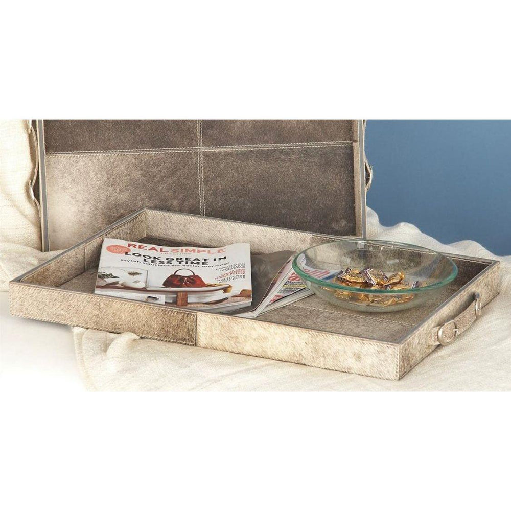 
                      
                        Cowhide Tray with Slot Handles, Set of 2 - #shop_name Accessories, Accent Decor
                      
                    
