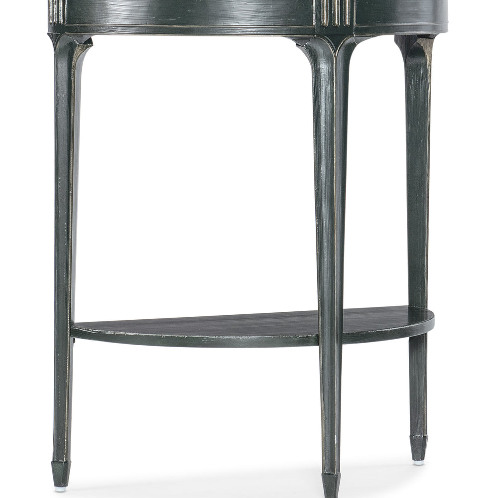 Charleston Demilune Accent Table - Charleston Green