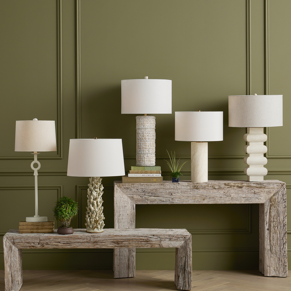 
                      
                        Azores White Table Lamp.
                      
                    