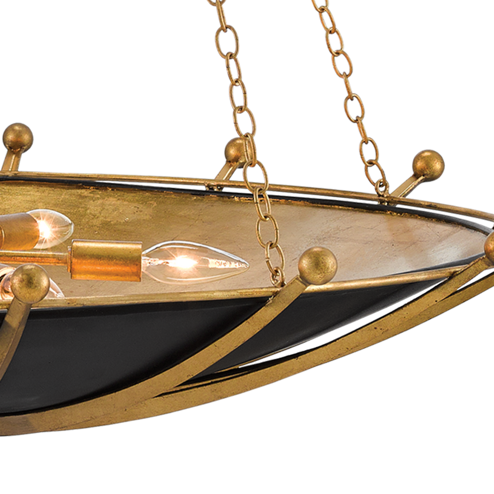 Fontaine Black & Gold Chandelier
