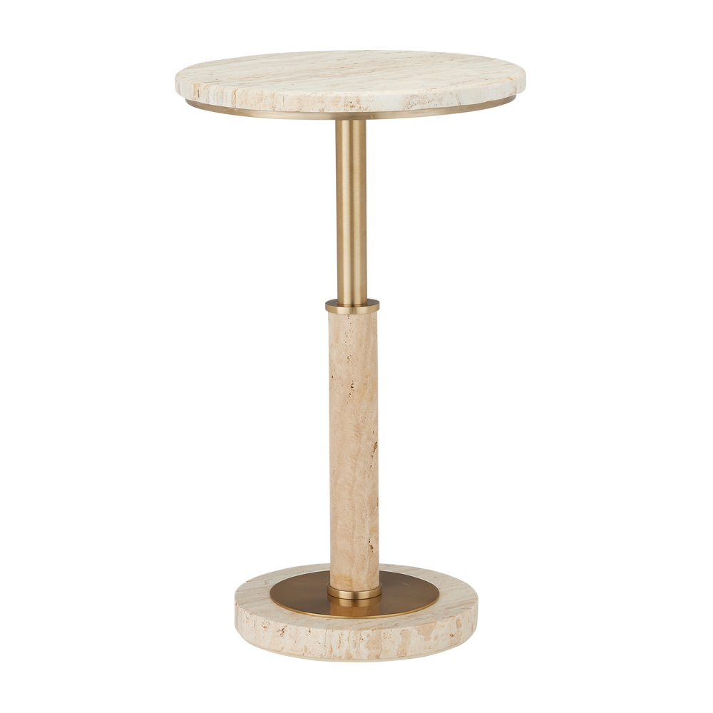 
                      
                        Miles Travertine Accent Table
                      
                    