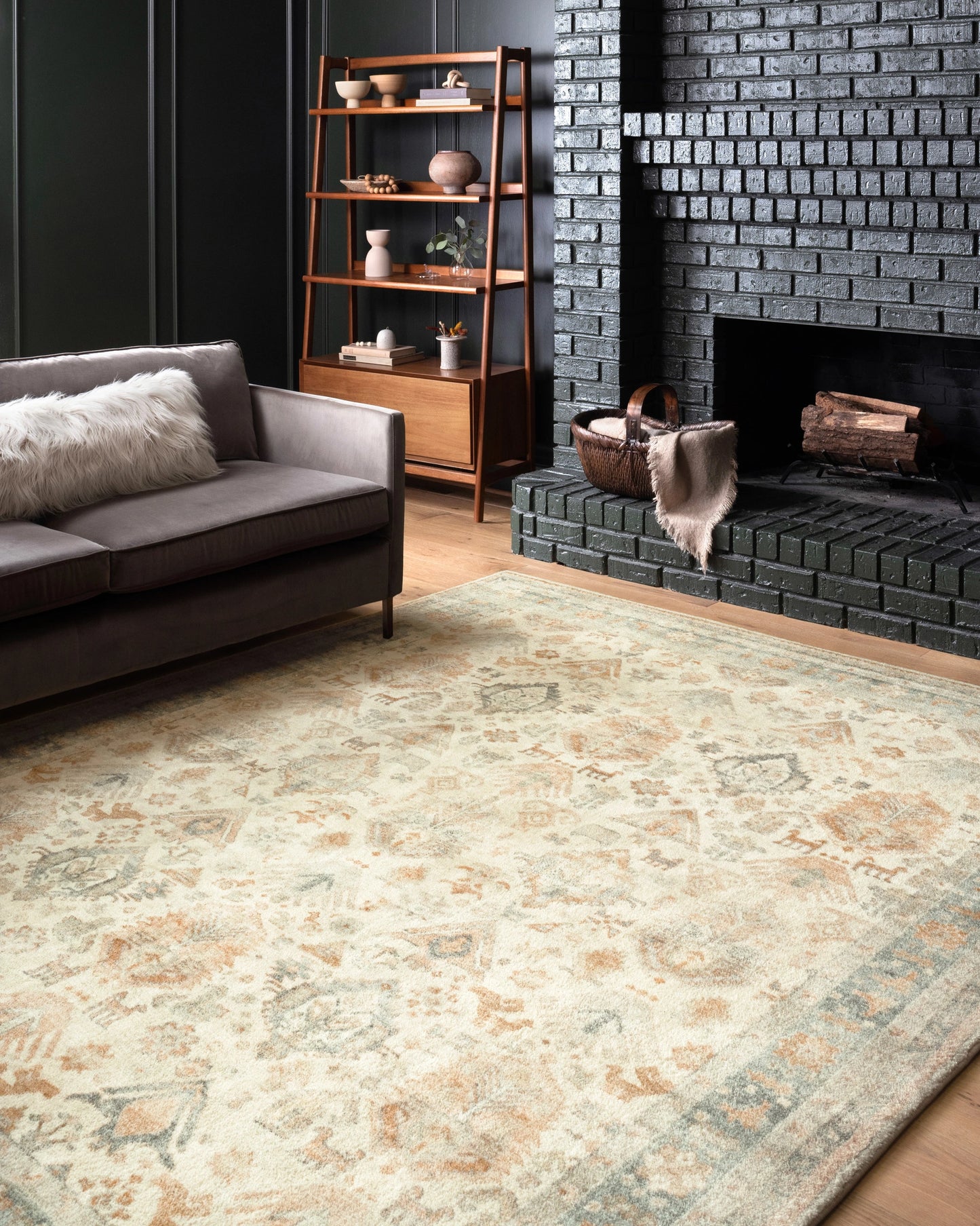 Loloi Rosette Beige / Multi 5'-0" x 7'-6" Area Rug