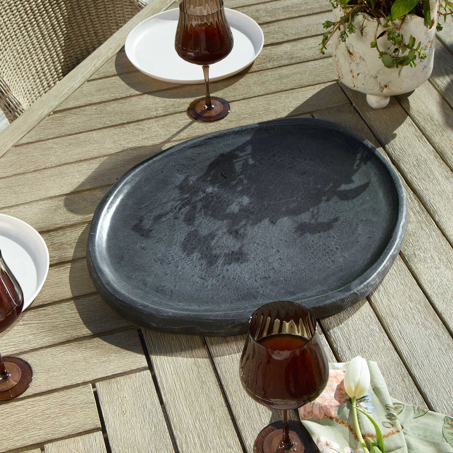 Uttermost Stoneveil Indoor-Outdoor Stone Tray