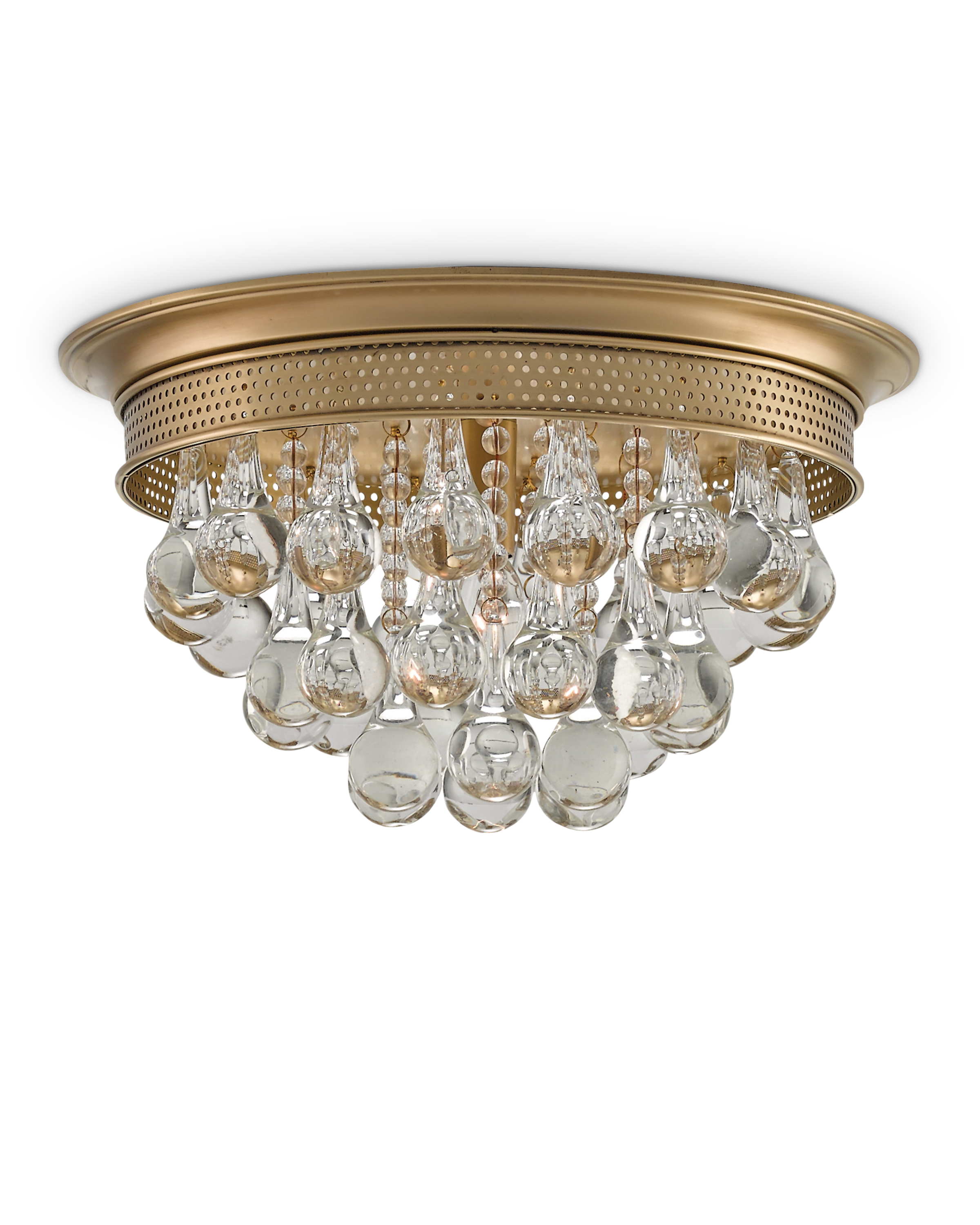 Worthing Brass Flush Mount