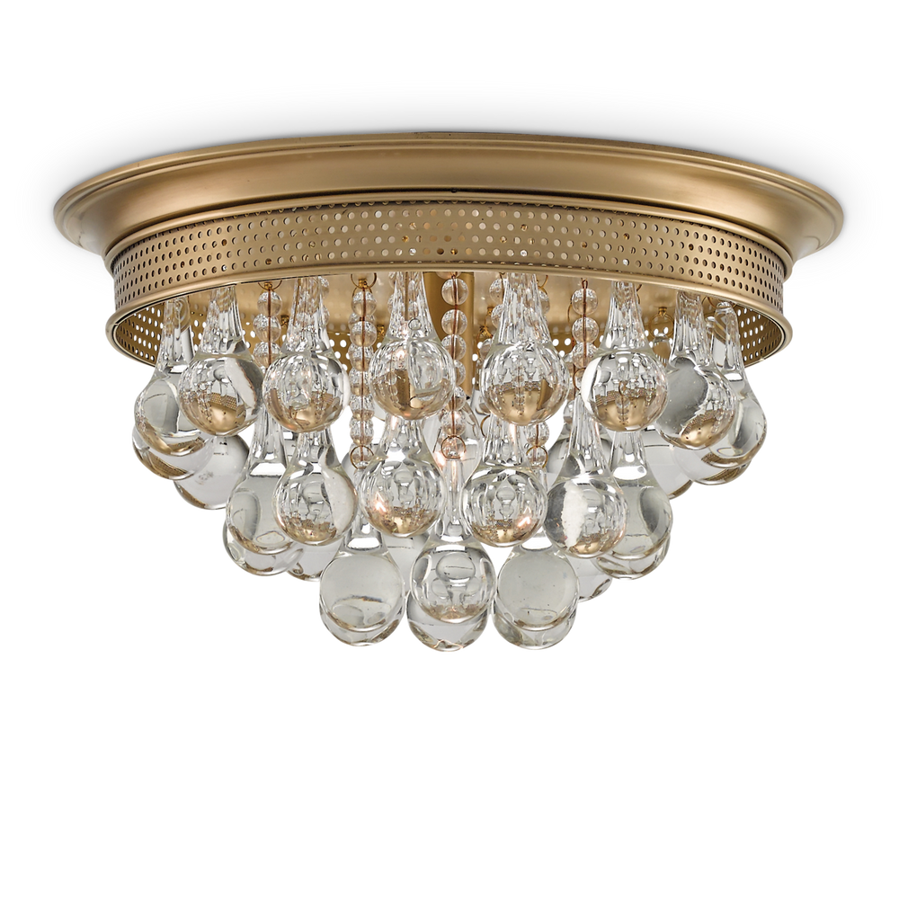 Worthing Brass Flush Mount
