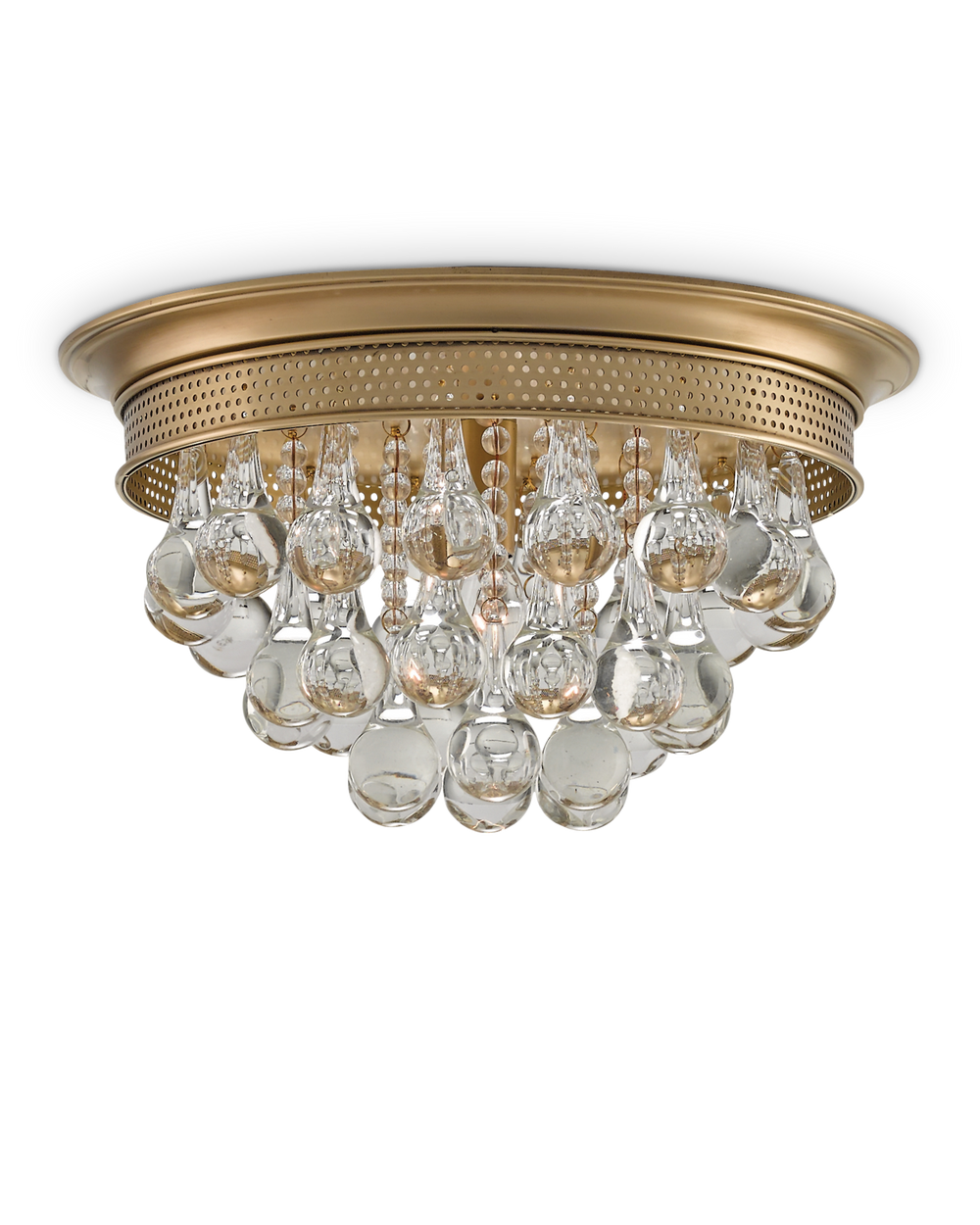 Worthing Brass Flush Mount