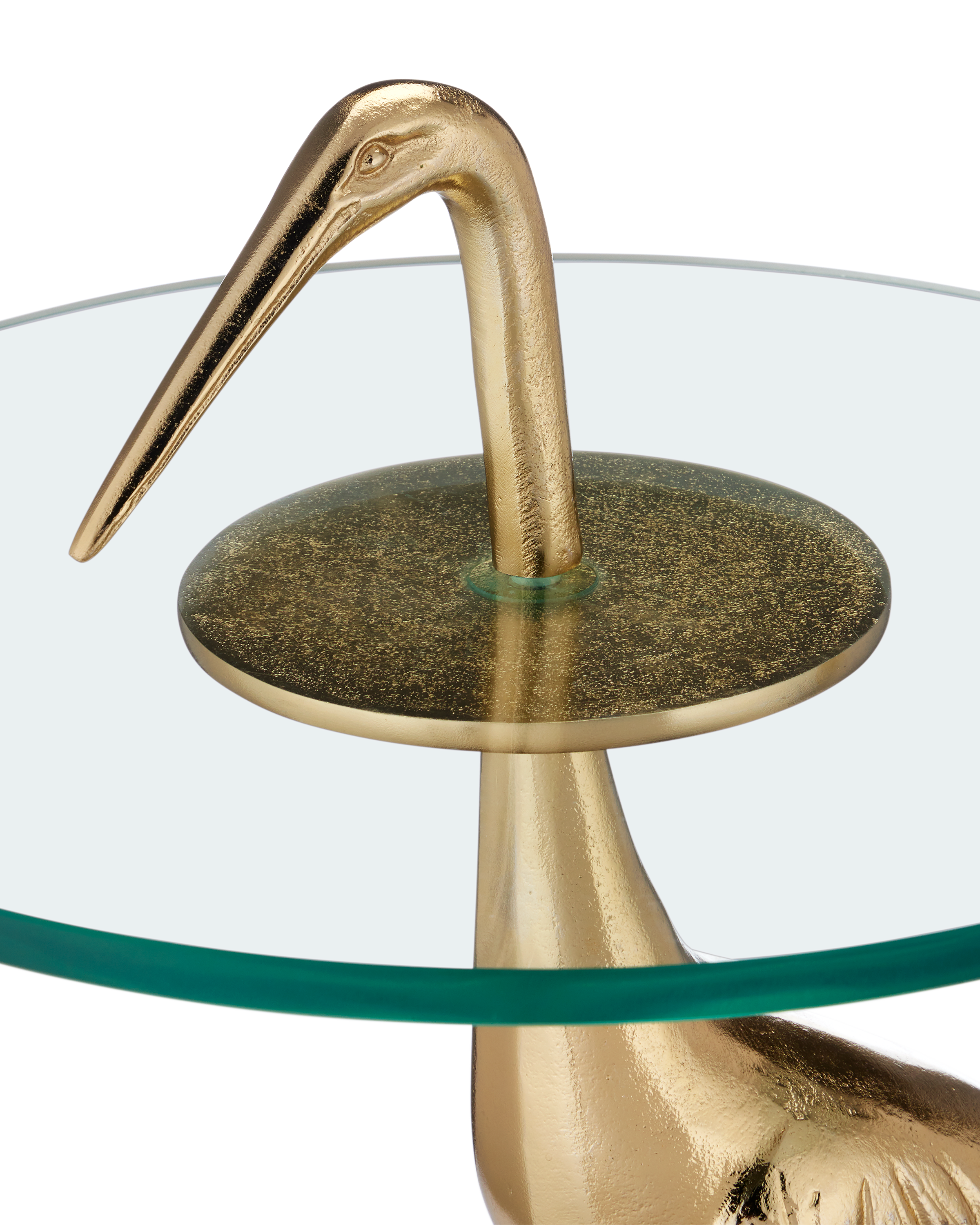 Crane Brass Accent Table - Thumbnail 3