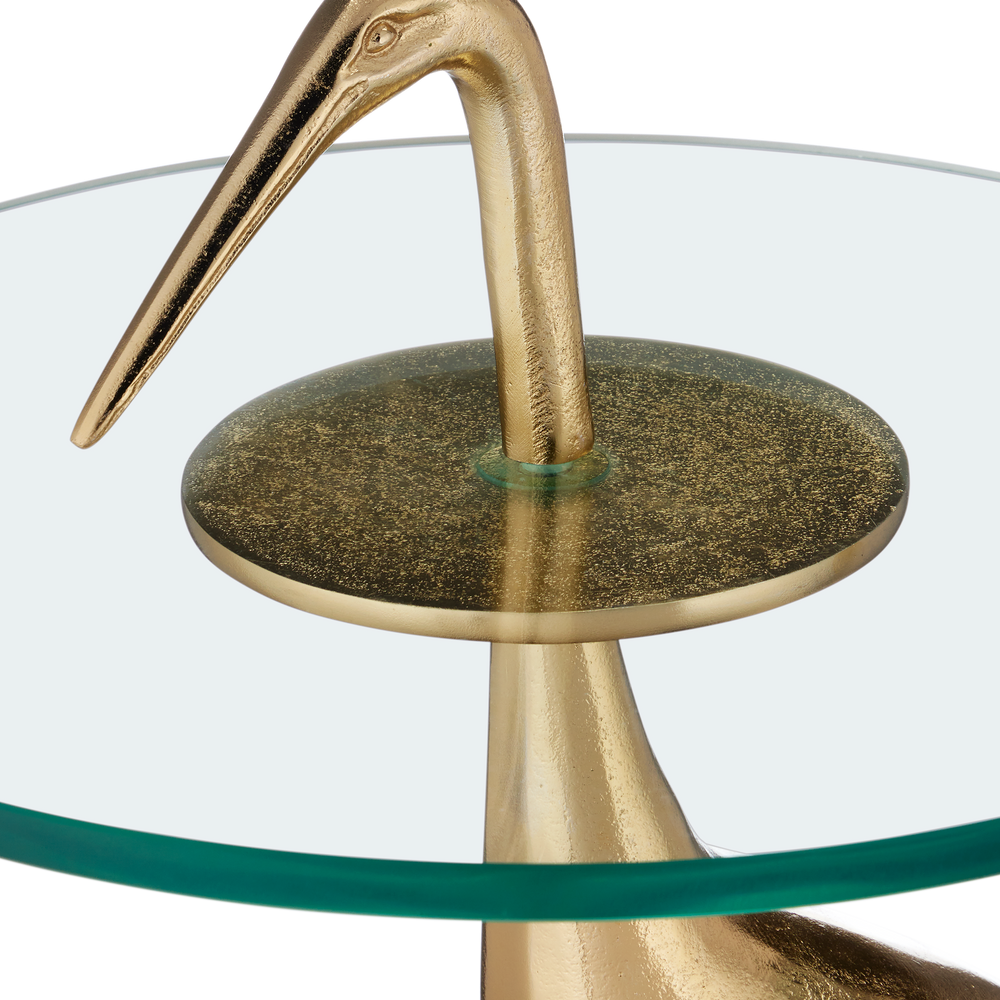 
                      
                        Crane Brass Accent Table.
                      
                    