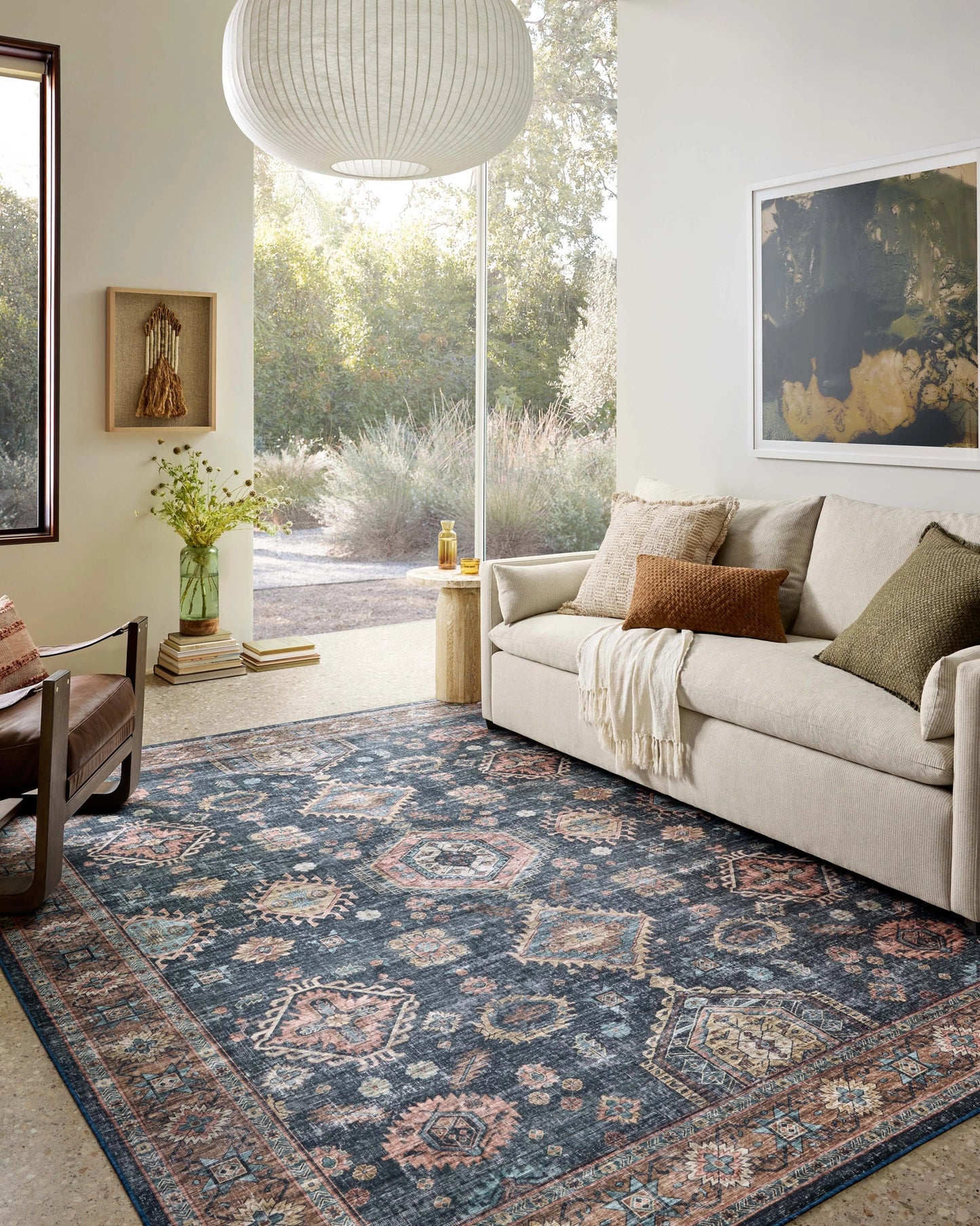 Loloi Anniston Denim / Sunset 2'-6" x 12'-0" Runner Rug