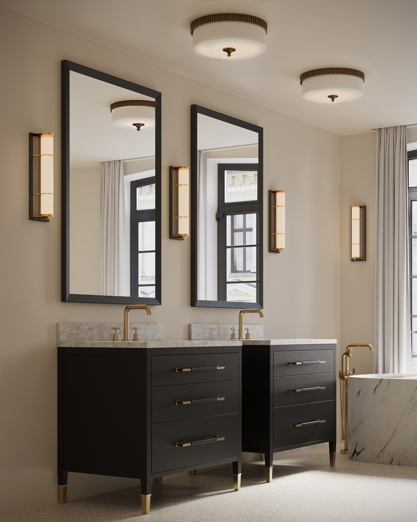Bryce Bronze Flush Mount