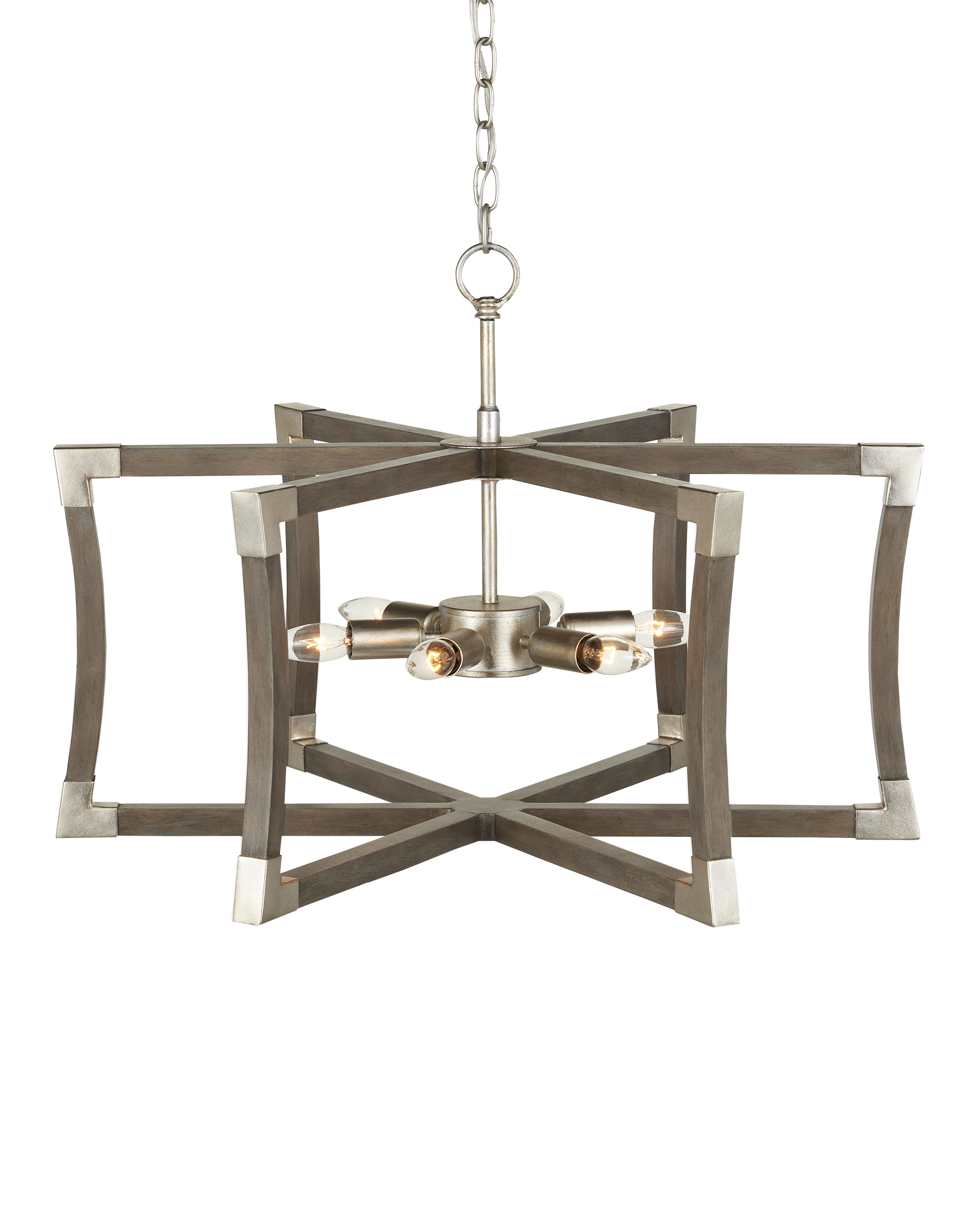 Bastian Small Gray Semi-Flush Mount - Thumbnail 5