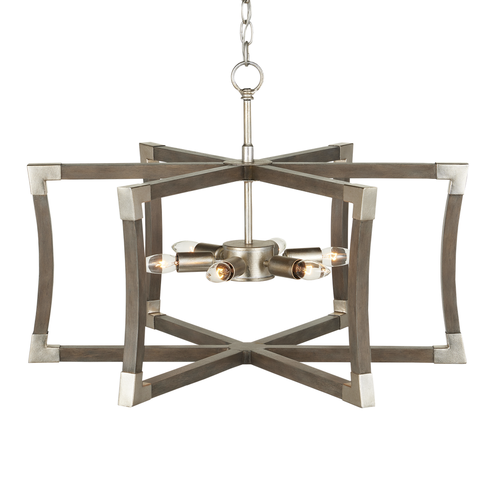 Bastian Small Gray Semi-Flush Mount