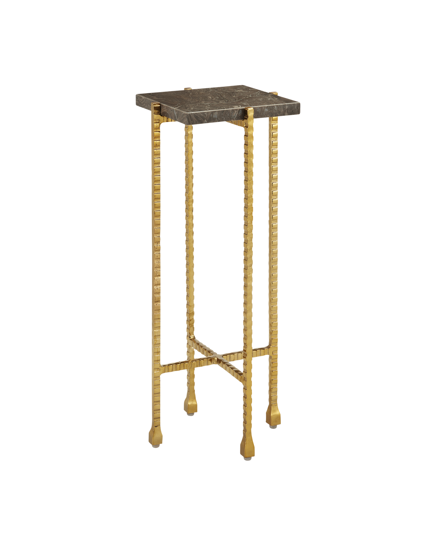 Flying Marble Gold Drinks Table