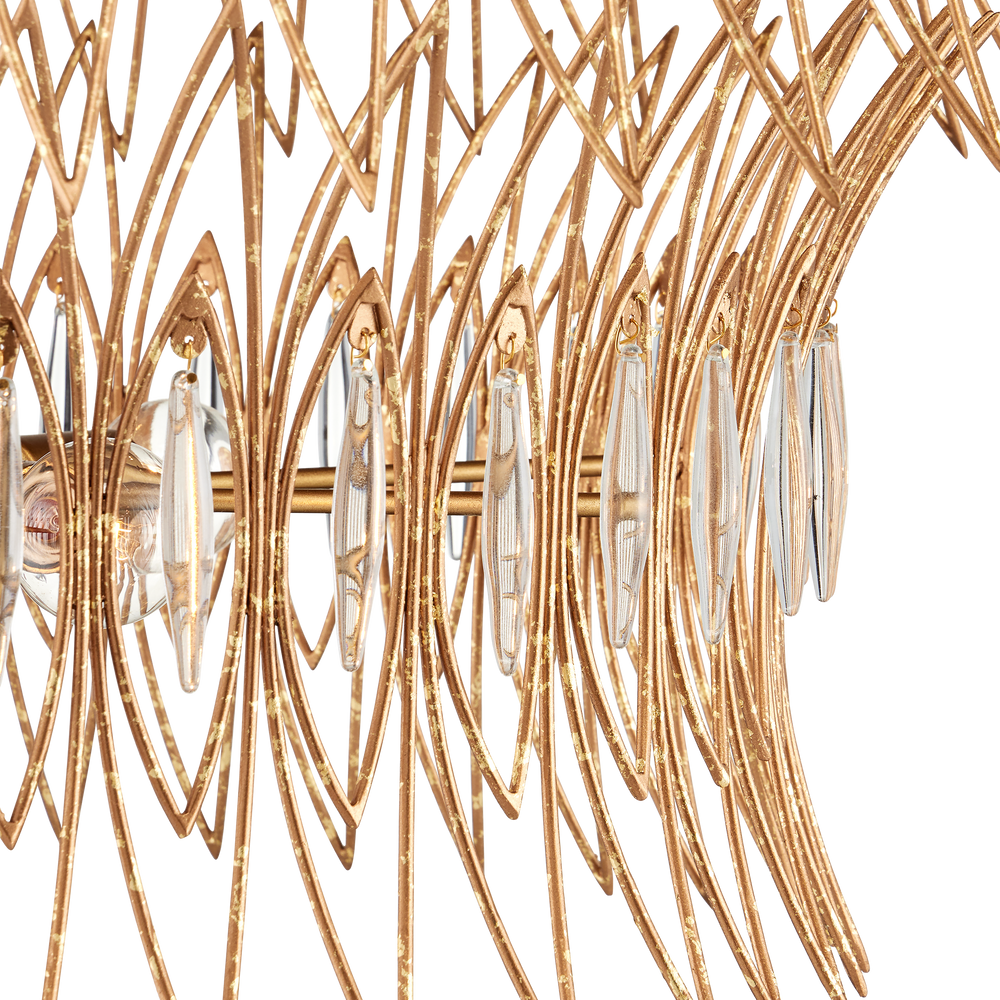Marquise Medium Gold Chandelier