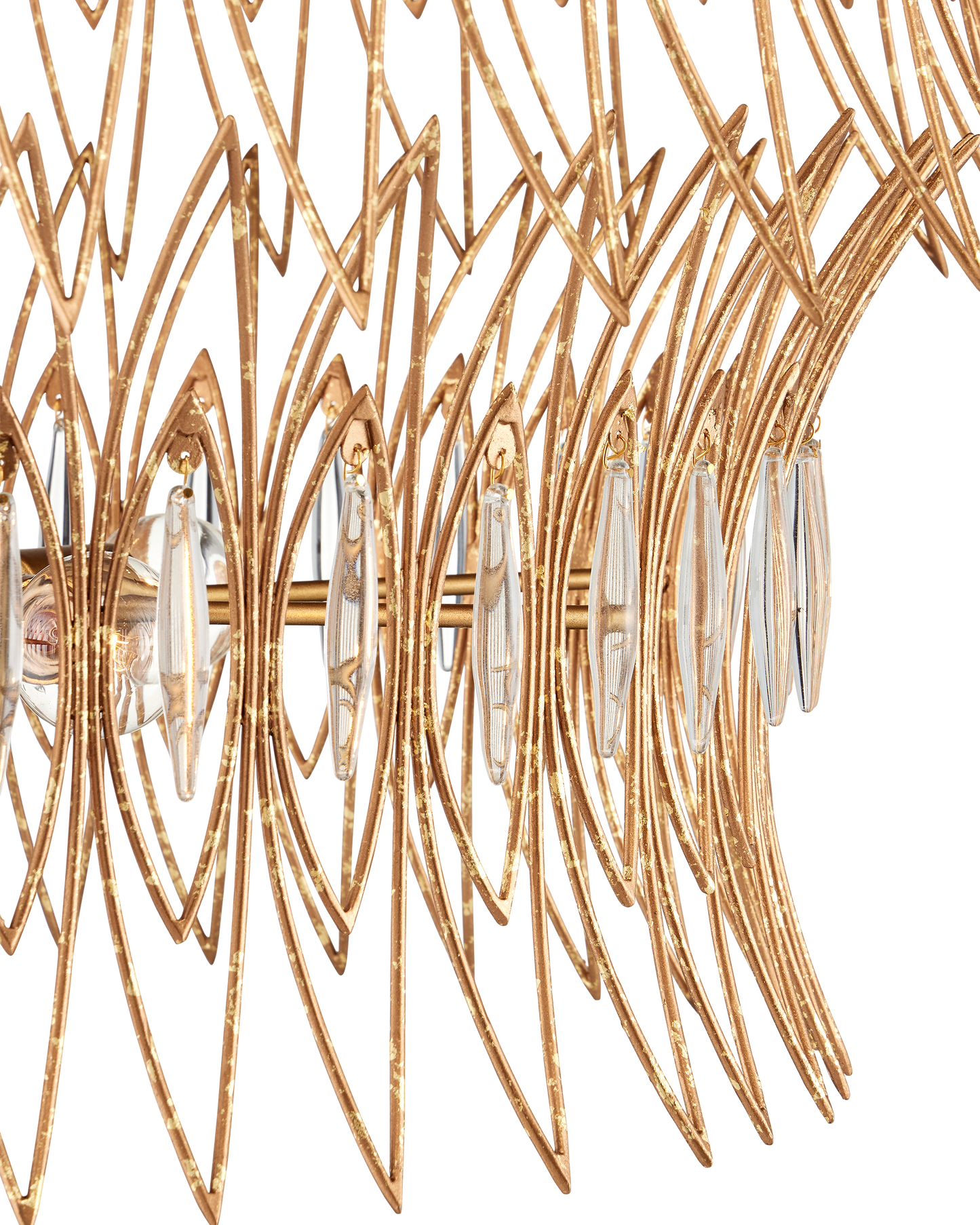 Marquise Medium Gold Chandelier