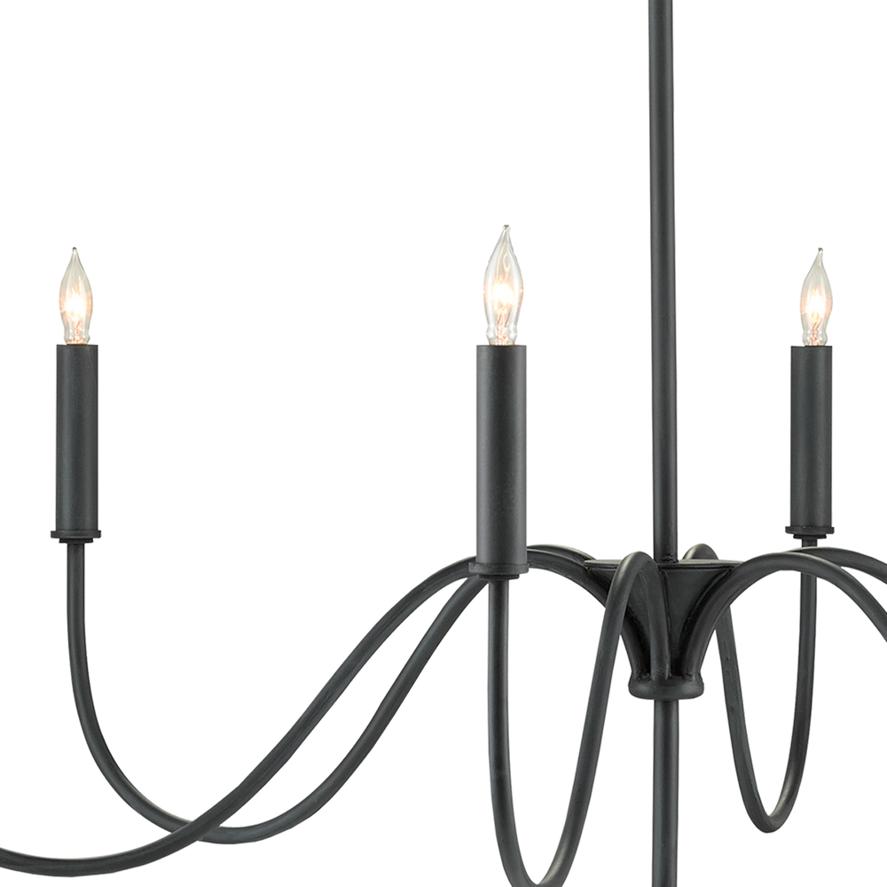 Tirrell Small Black Chandelier